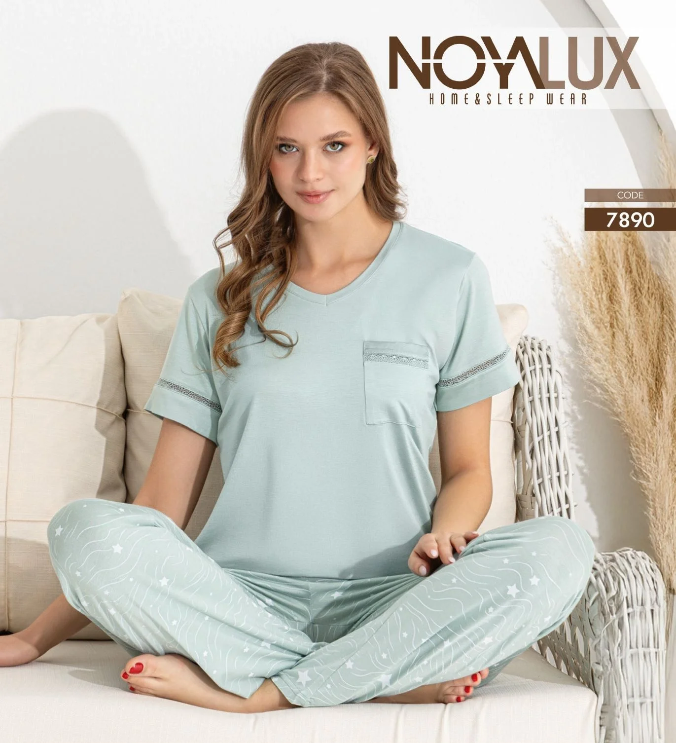 Noyalux 7890 Kadın Kısa Kollu Pijama Takımı