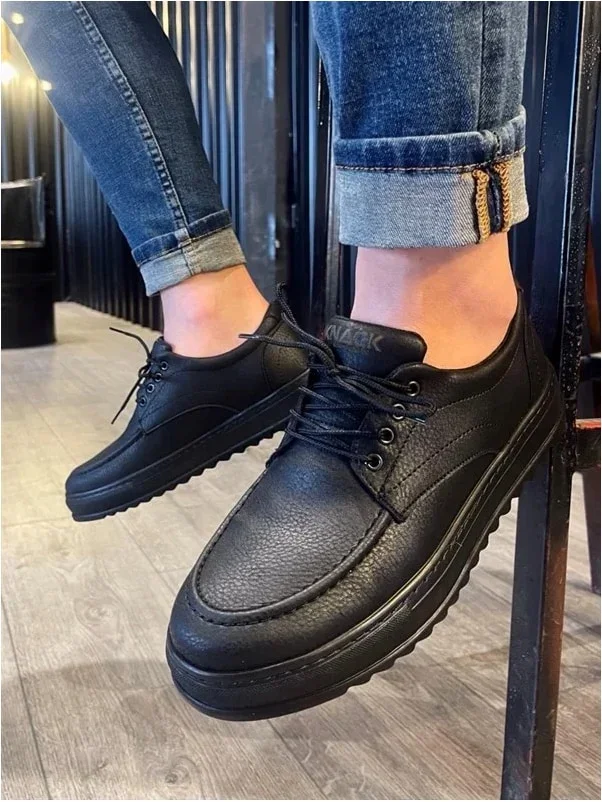 Erkek Ayakkabı Ayakkabı Bağcıklı Yumuşak Klasik Cilt Casual Dengeli görsel 3