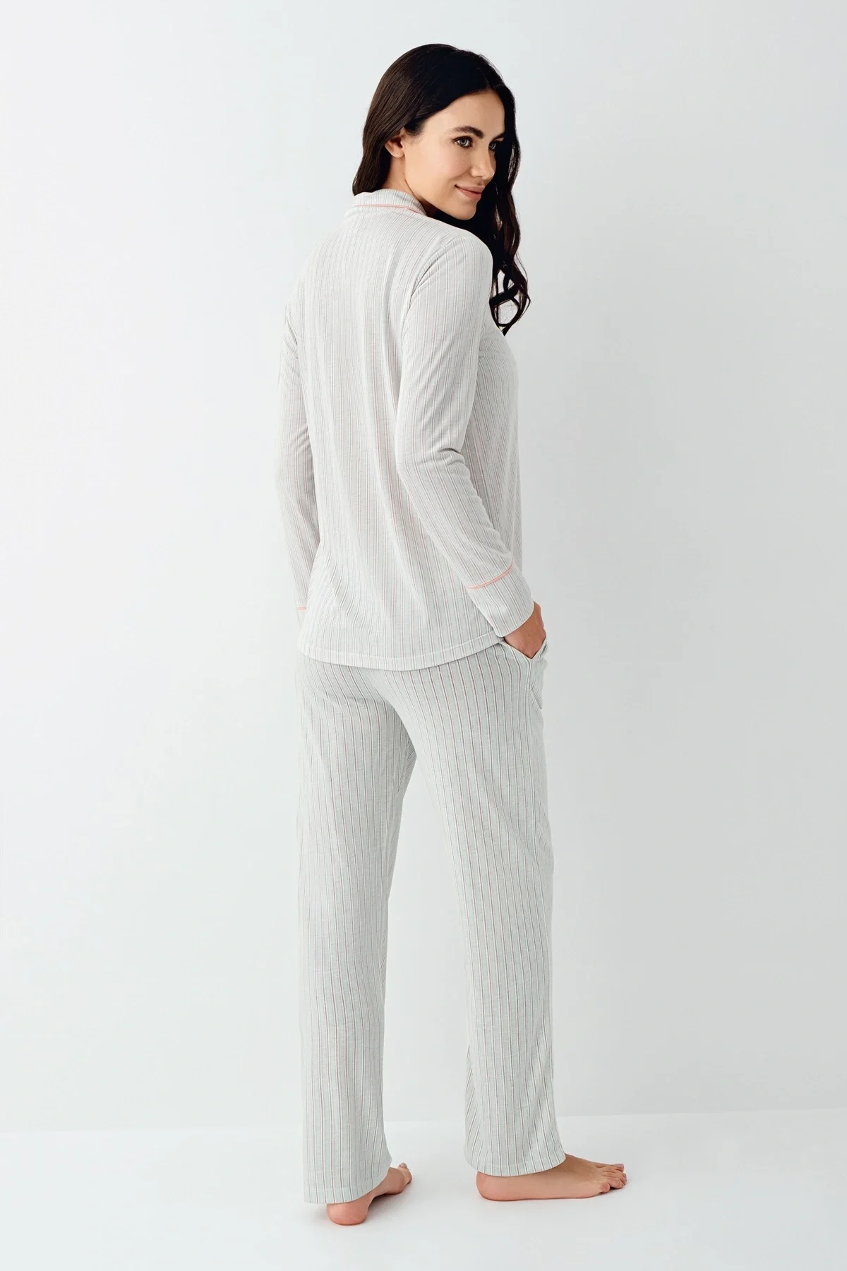 Pierre Cardin 9051-S Gömlek Pijama Takımı görsel 4