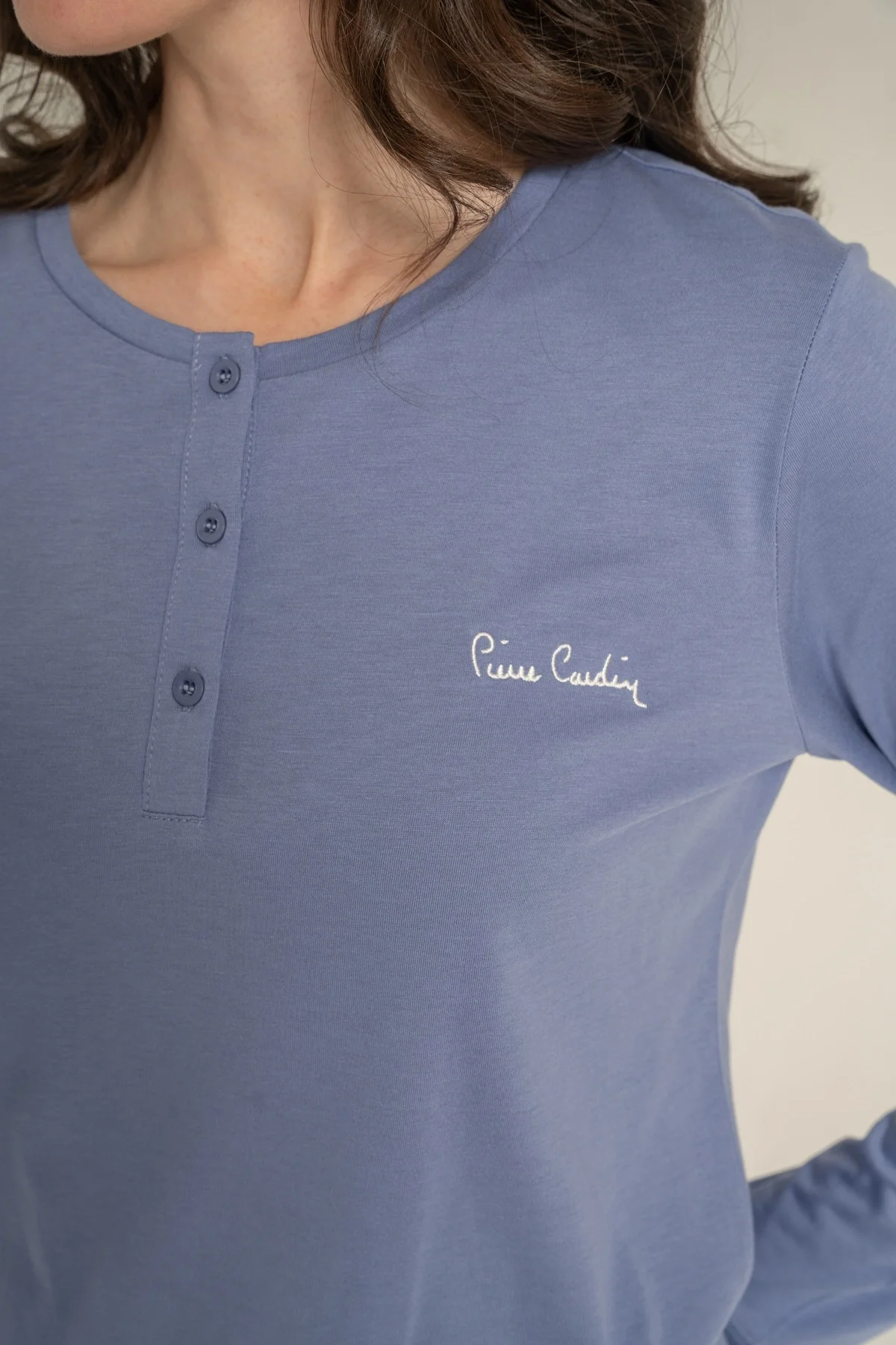 Pierre Cardin Pc9270-S Kadın Uzun Kollu Pijama Takımı görsel 6