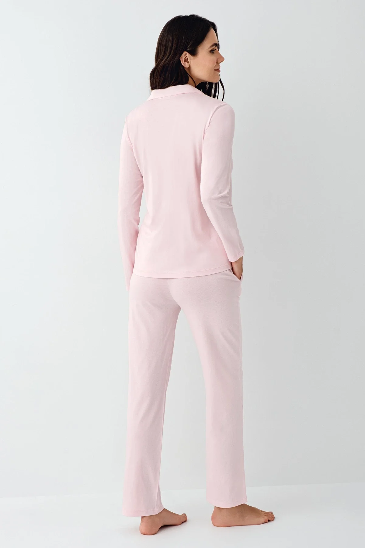 Pierre Cardin 9115-S Kadın Uzun Kol Pijama Takımı görsel 4