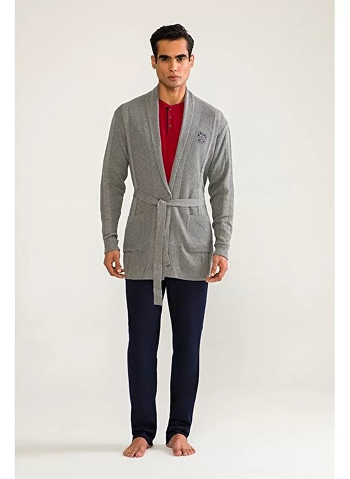 D'S Damat 03004 5'li Triko Robdöşambr Damat Pijama Seti görsel 4