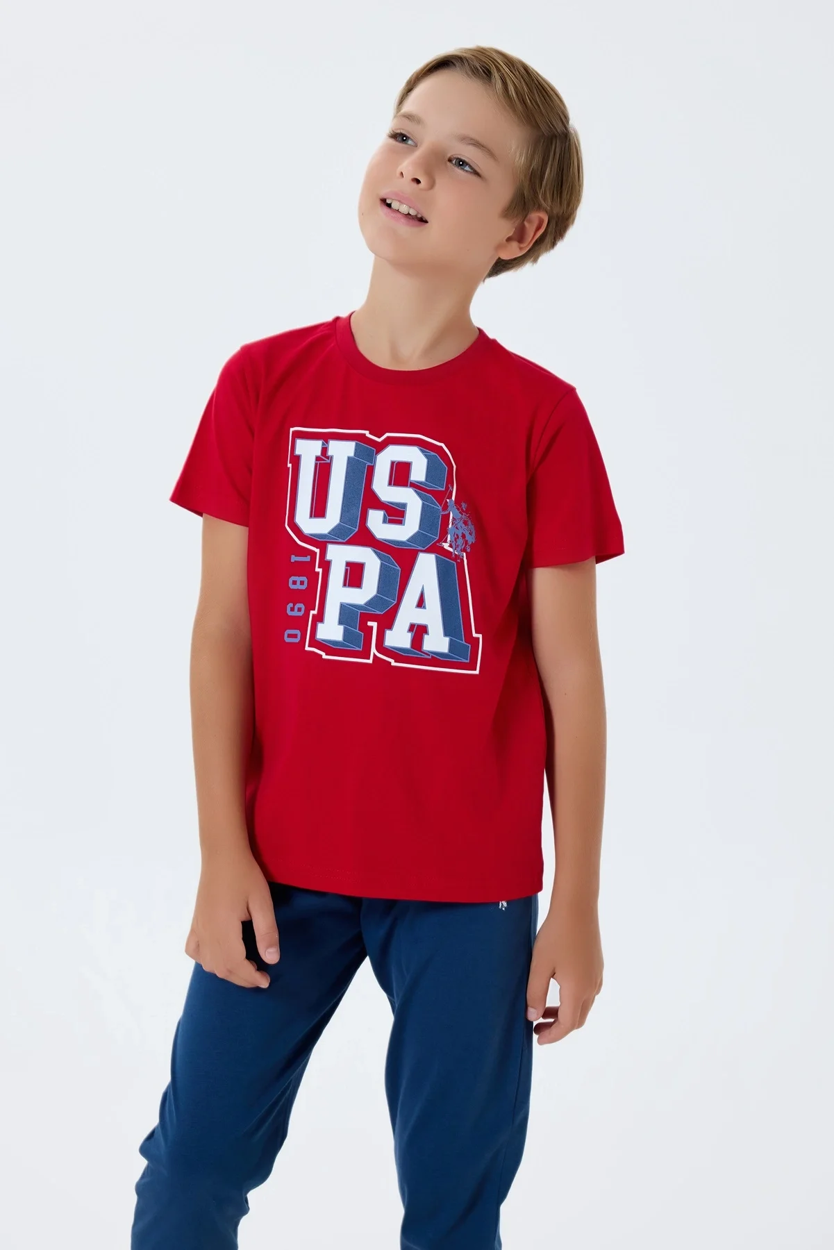 US Polo 2410-4 Erkek Çocuk Pijama Takım görsel 4