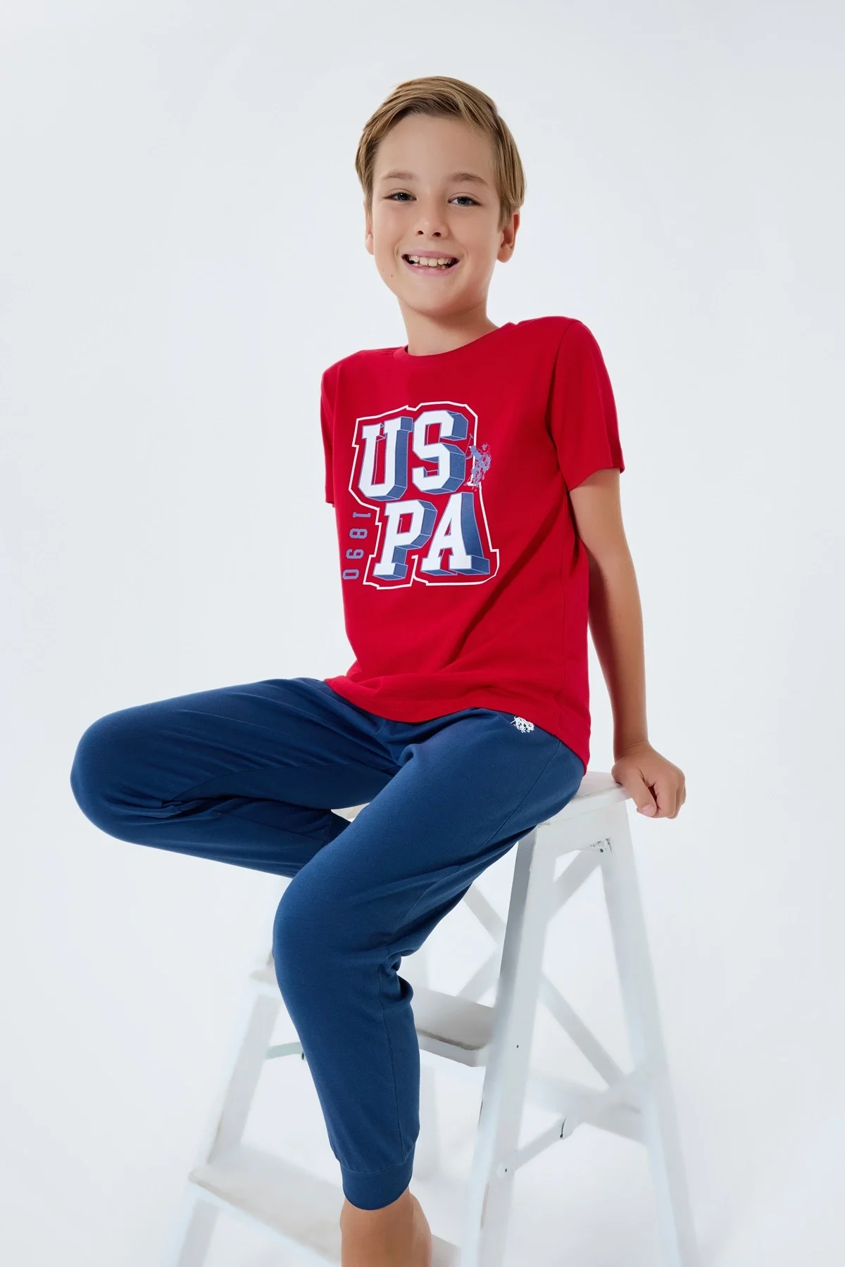 US Polo 2410-G Erkek Garson Pijama Takım