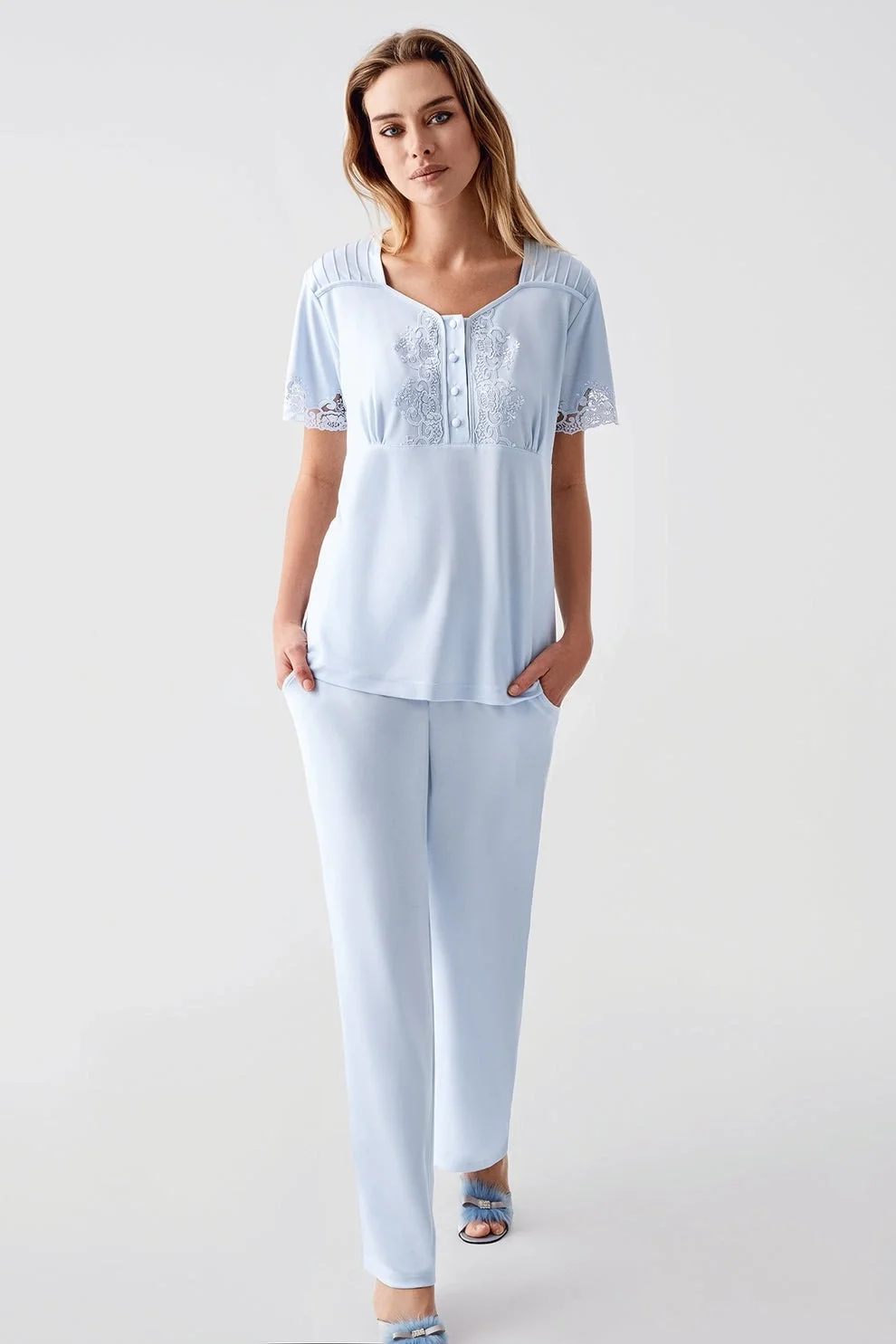 Freshness 322 Kadın Sabahlıklı Pijama Takımı görsel 2