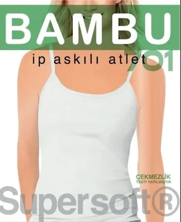 Star 701 Kadın Bambu İp Askılı Atlet