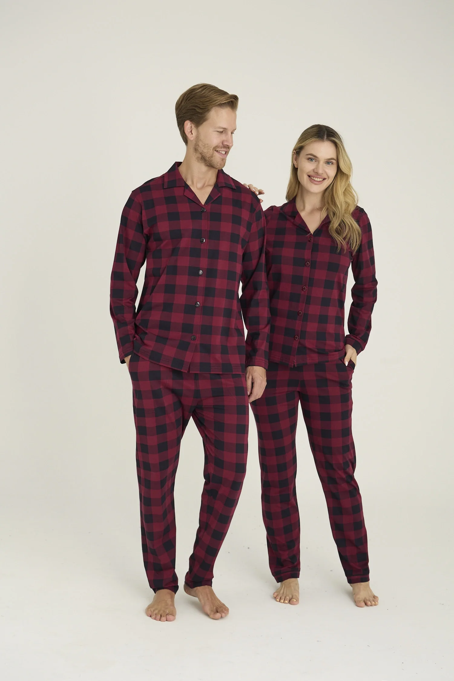 Kocabey 9209-K Kadın Apaj Yaka Pijama Takım görsel 2