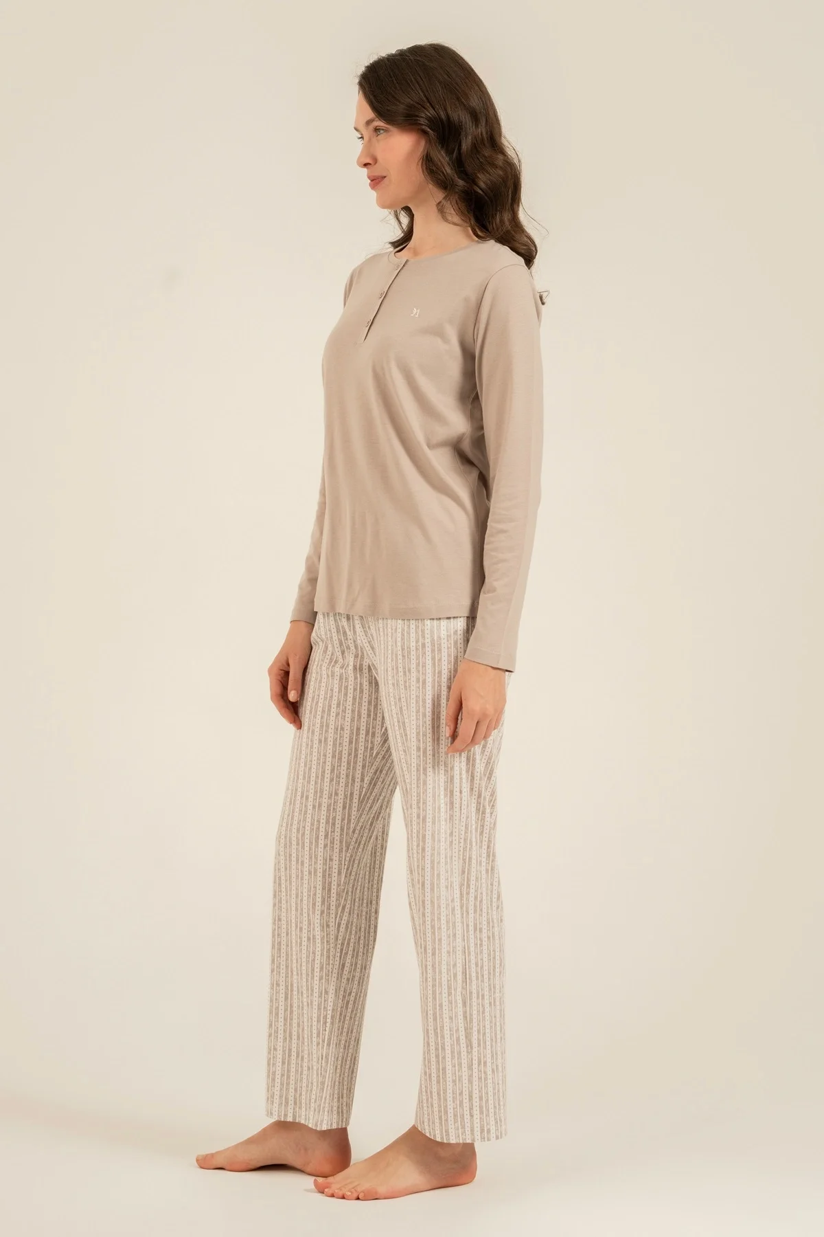 Arnetta 3779-x Kadın Uzun Kollu Pijama Takım görsel 6