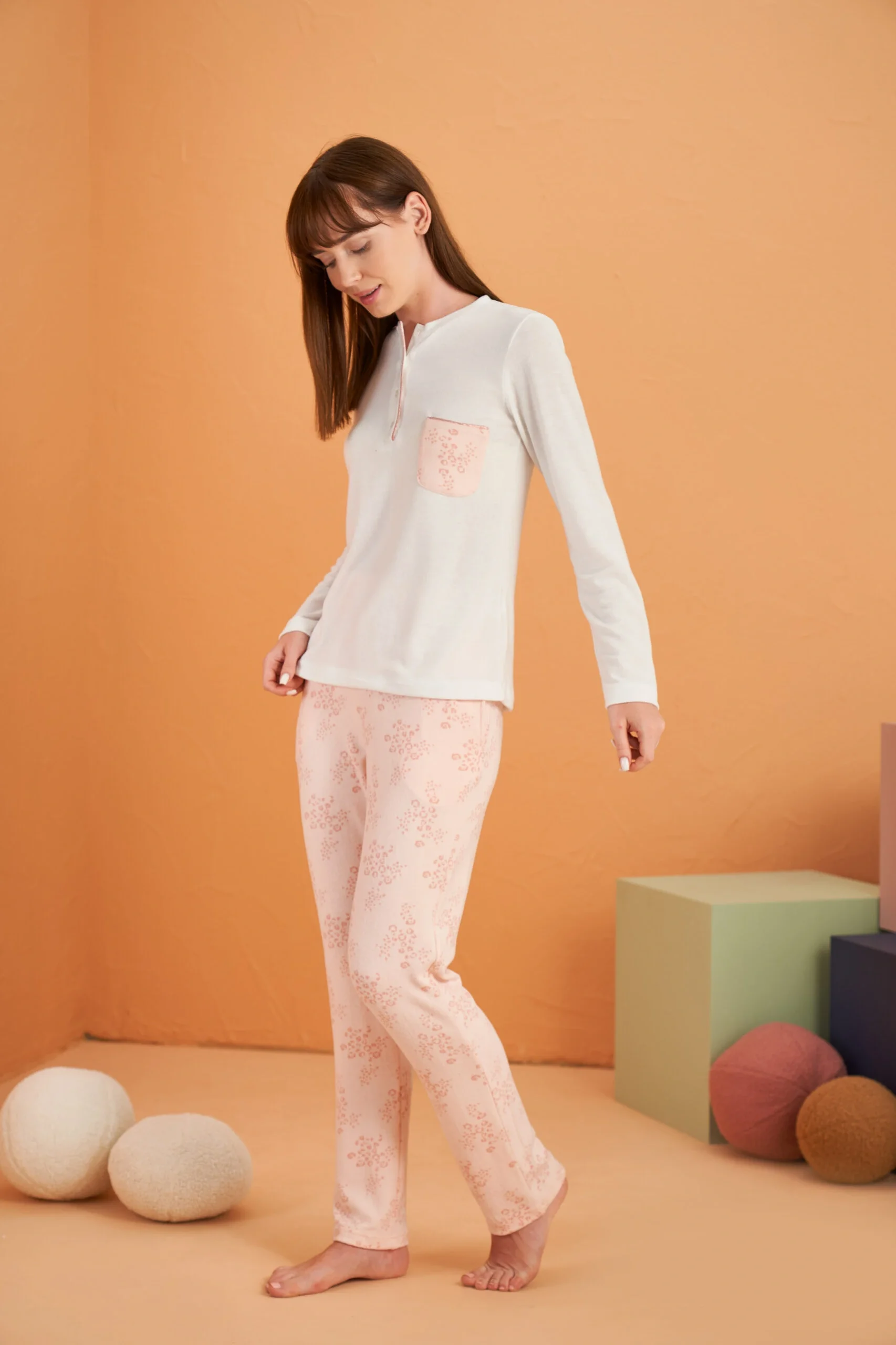 Pjs 28056 Kadın Patlı Pijama Takım görsel 2
