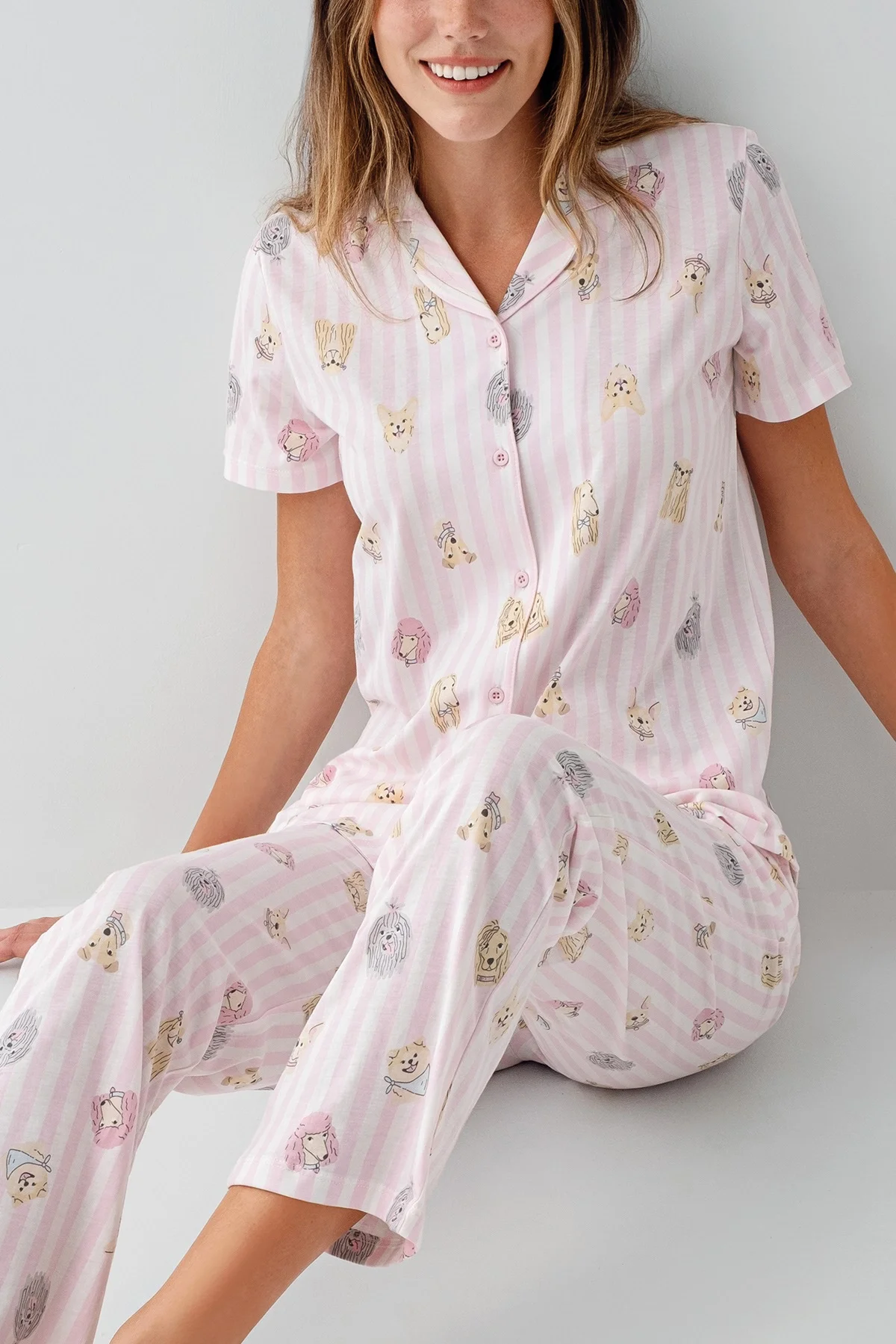 RolyPoly 3809-S Kadın Gömlek Pijama Takım görsel 3