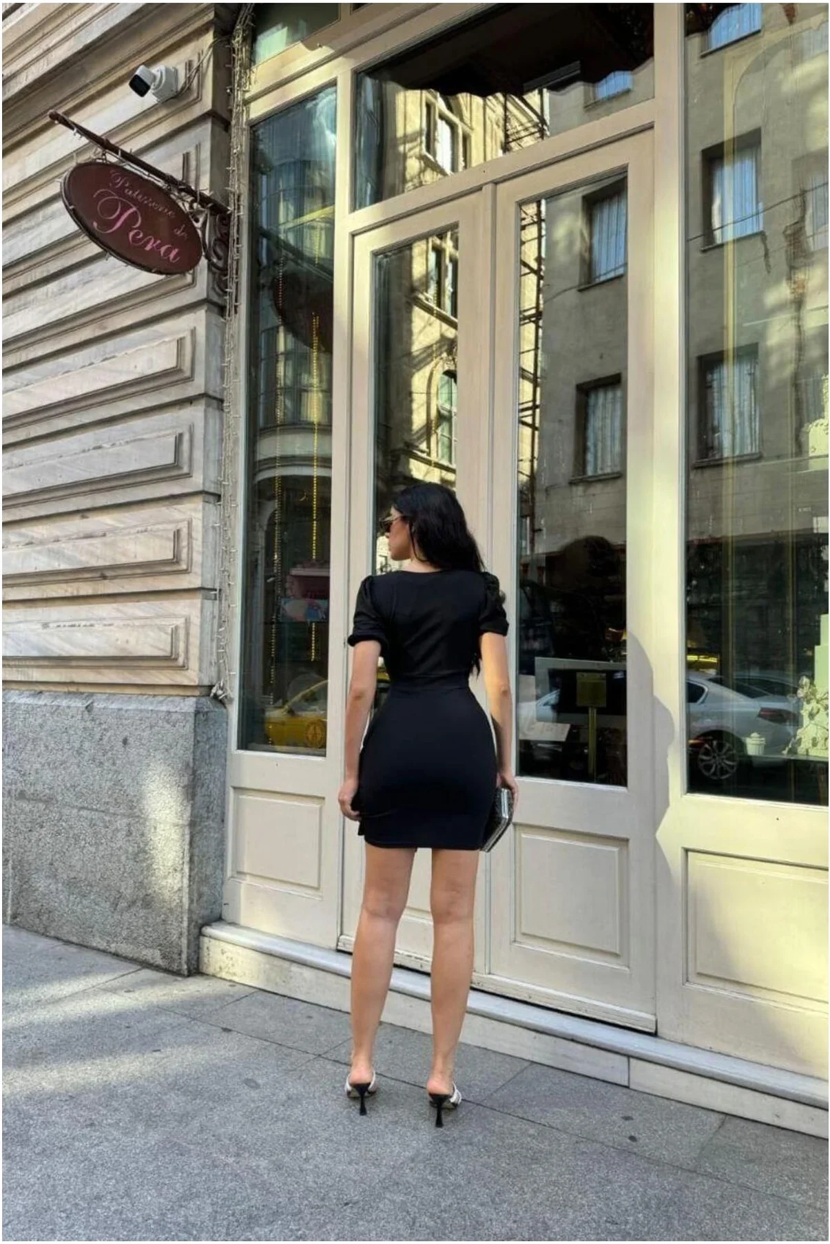 Bisiklet Elbise Kısa Yaka Mini Kollu görsel 2
