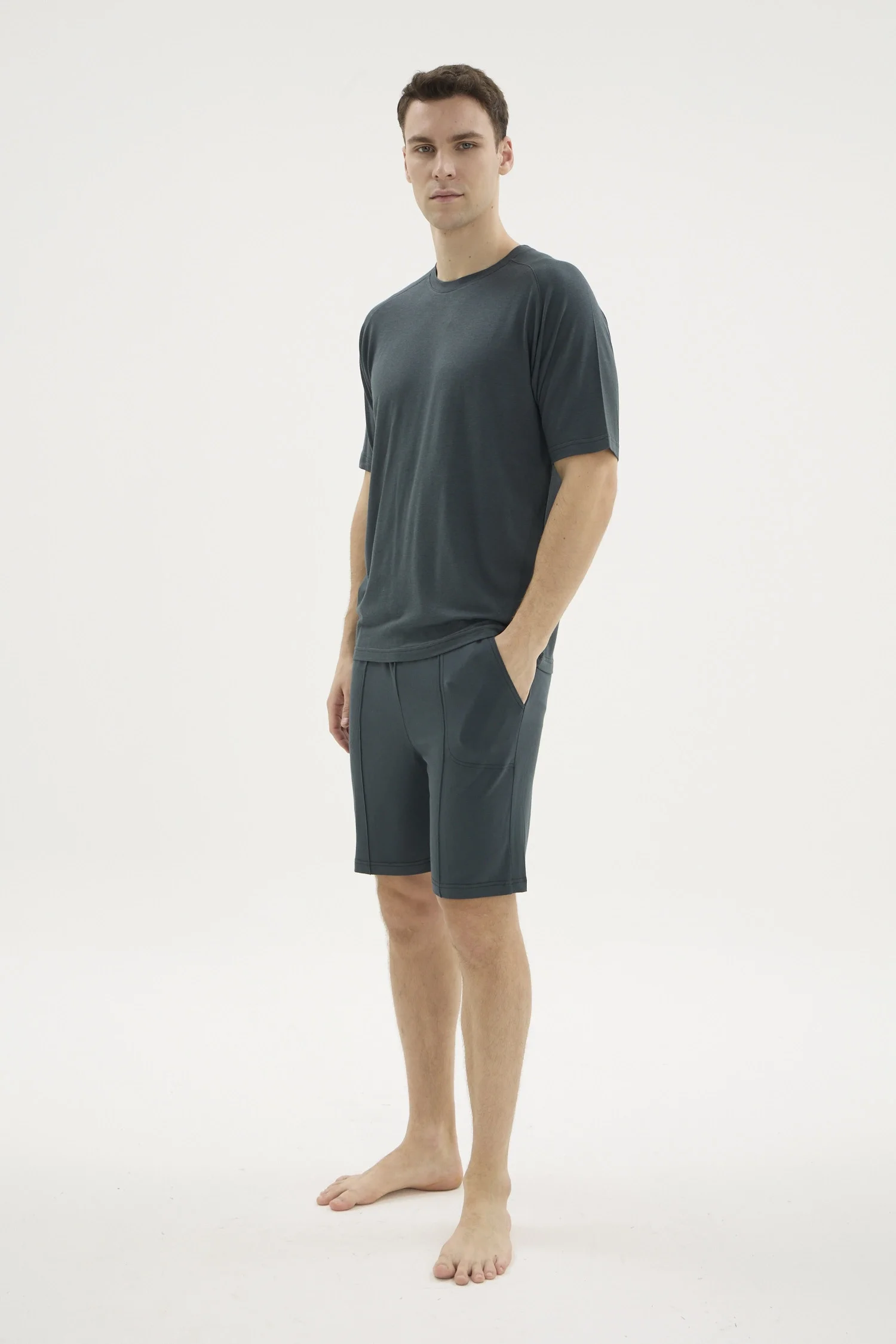 Kocabey ŞT-26211 O Yaka Şortlu Pijama Takımı
