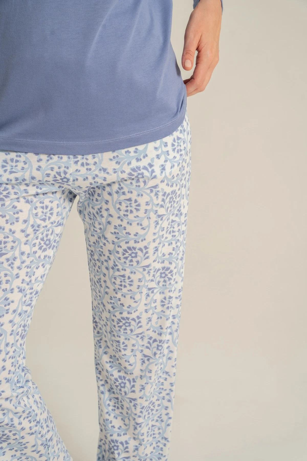 Pierre Cardin Pc9270-X Kadın Uzun Kollu Pijama Takımı görsel 6