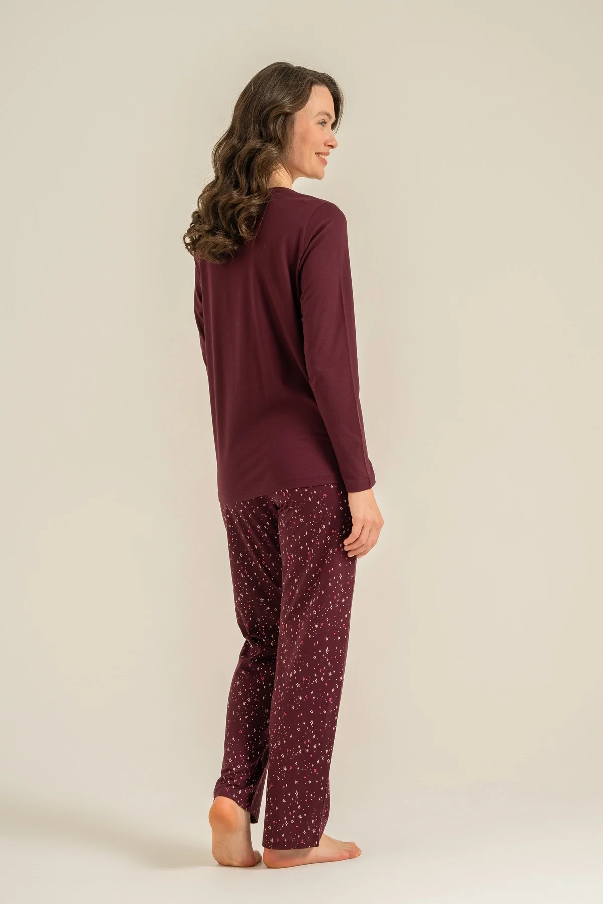 Arnetta Ar3774-S Kadın Uzun Kollu Pijama Takım görsel 8