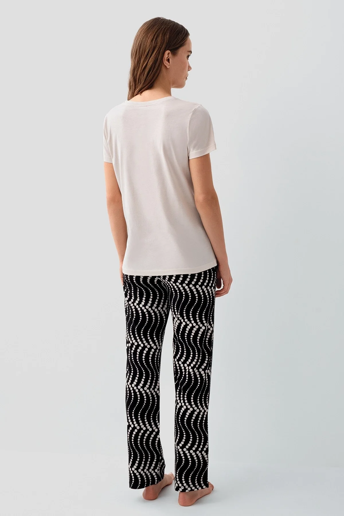 Pierre Cardin PC9165-X Kadın Kısa Kol Büyük Beden Pijama Takımı görsel 3