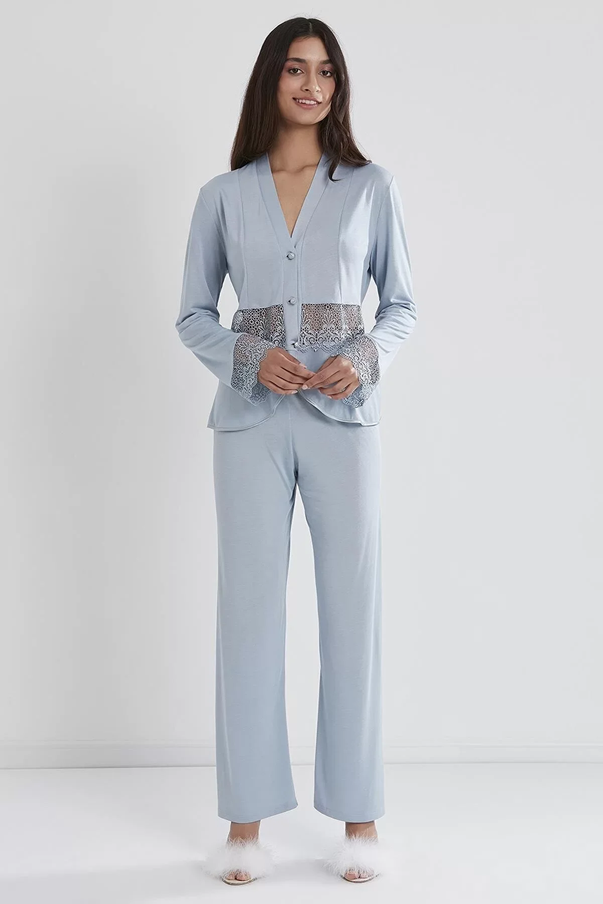 Pierre Cardin P5040 Bayan Penye 6'lı Gelin Çeyiz Seti görsel 5