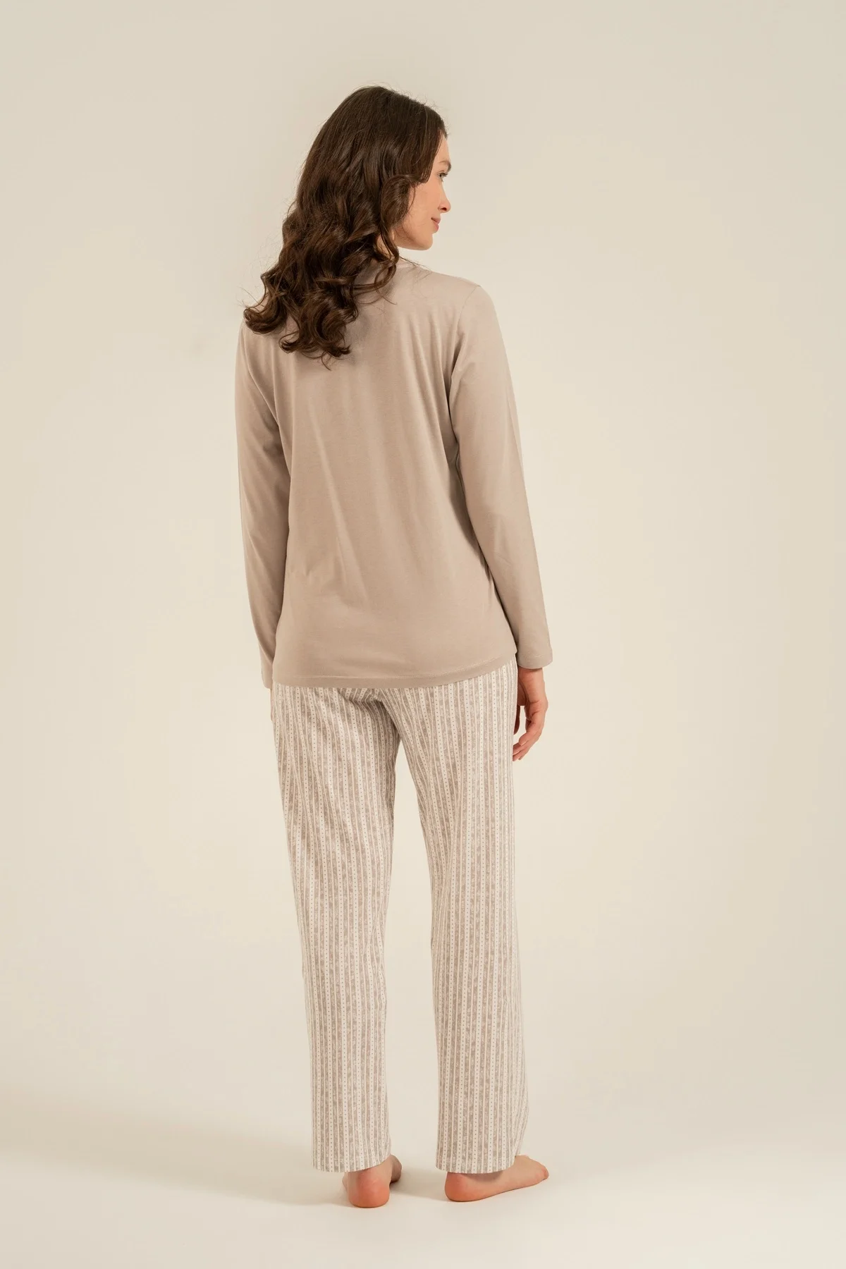 Arnetta 3779-S Kadın Uzun Kollu Pijama Takım görsel 7