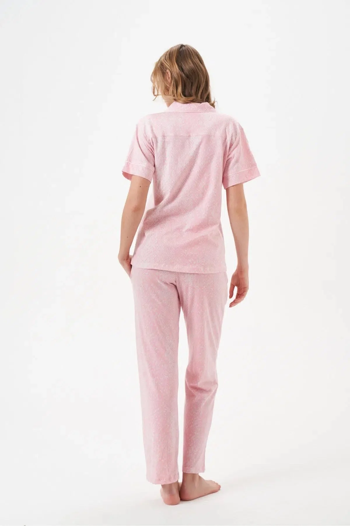 PJS 29033 Kadın Düğmeli Pijama Takım görsel 4