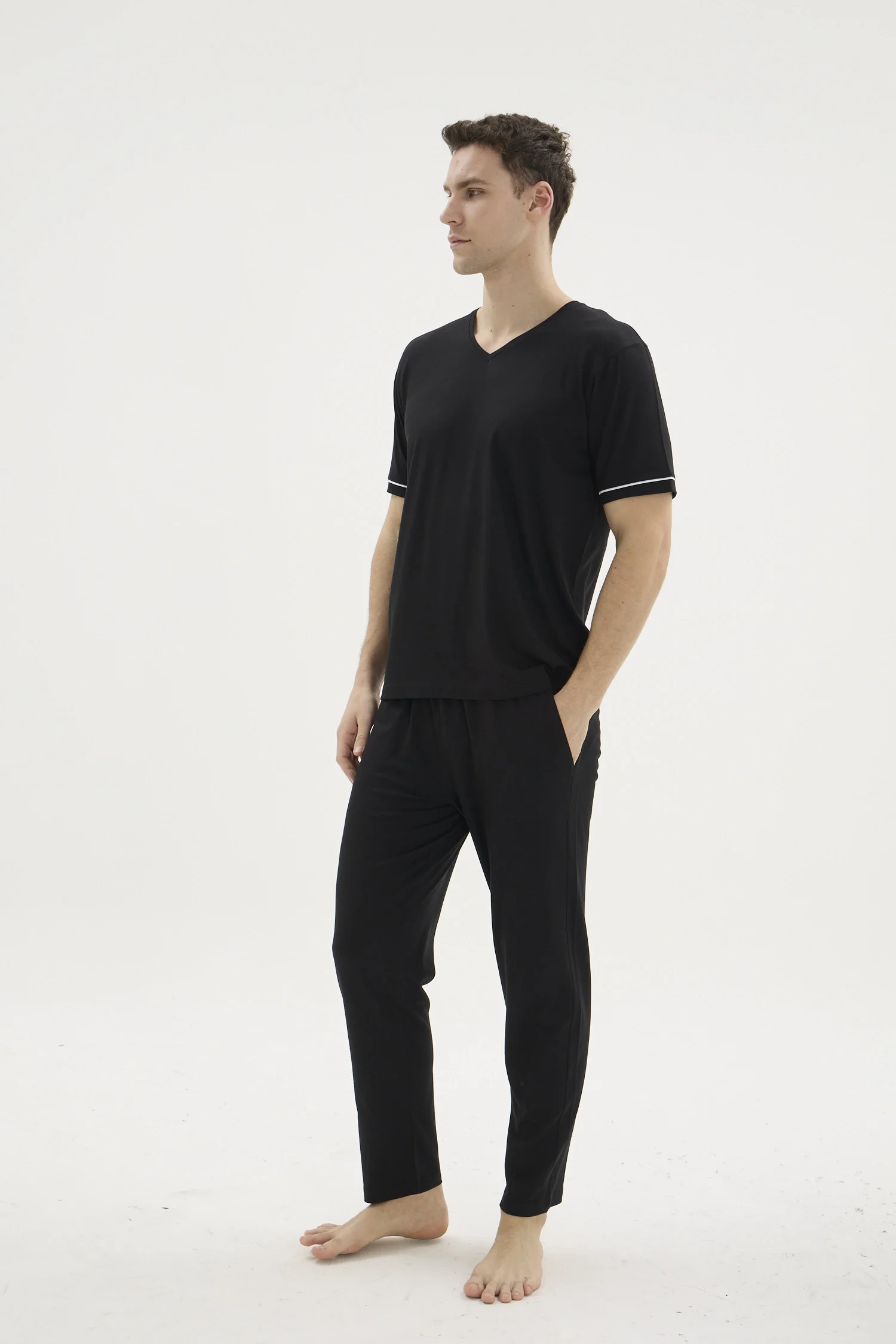 Kocabey KKT-26162 V Yaka Pijama Takımı