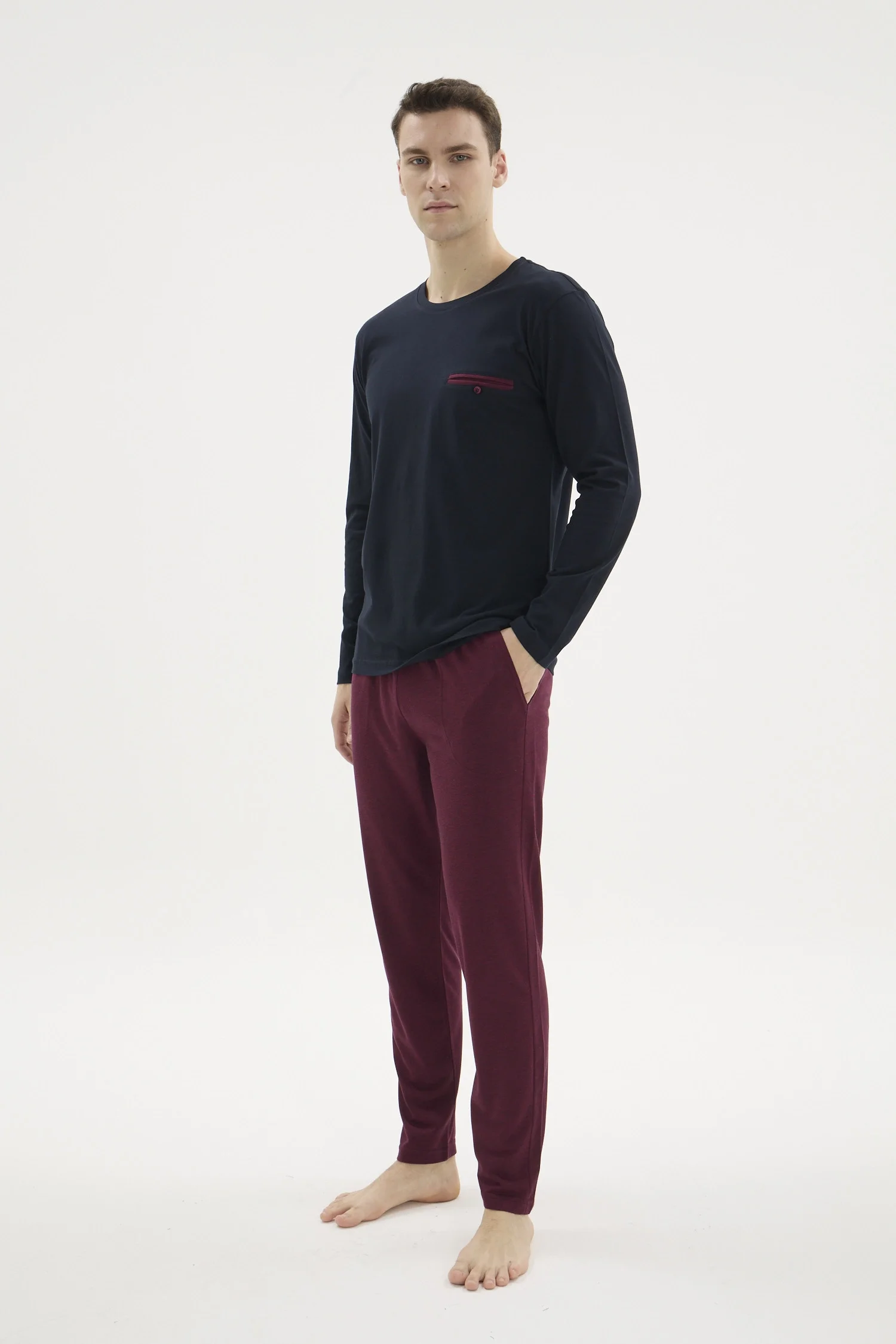 Kocabey 9216 Erkek O.Yaka Pijama Takım