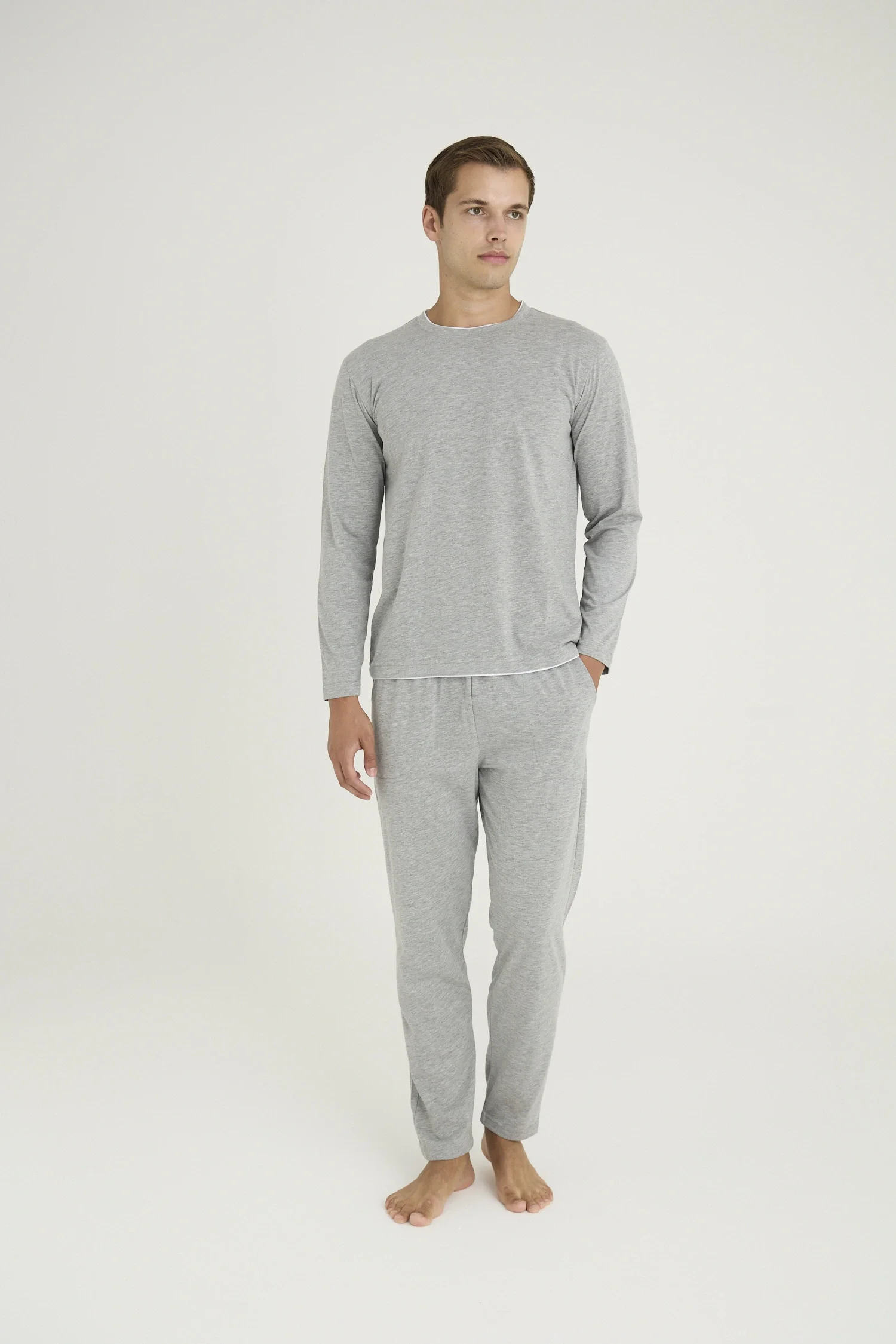 Kocabey 9222 Erkek O.Yaka Pijama Takım