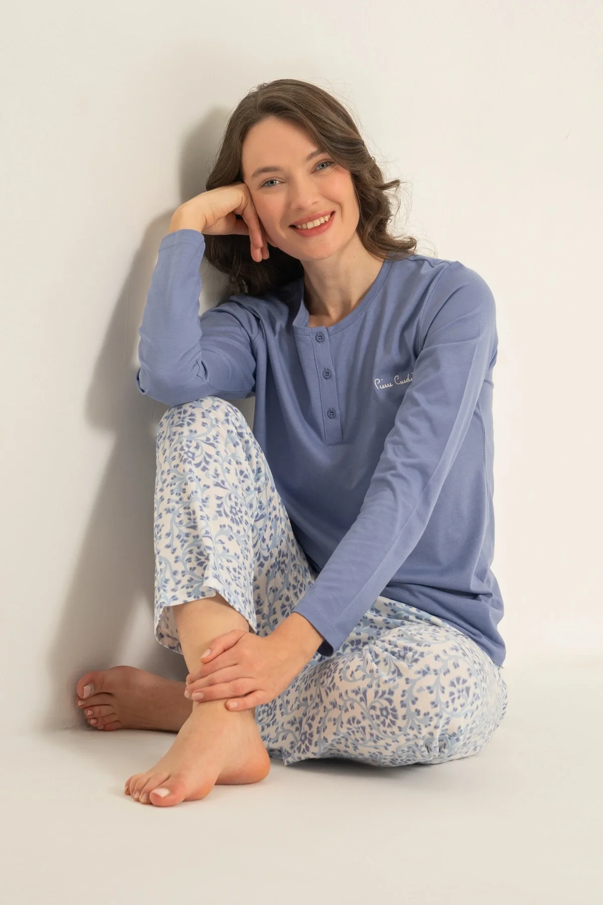 Pierre Cardin Pc9270-X Kadın Uzun Kollu Pijama Takımı