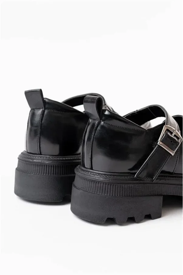 Kadın Rugan Loafer Ayakkabı Ayakkabı Tabanlı Yüksek Esnek Casual görsel 5