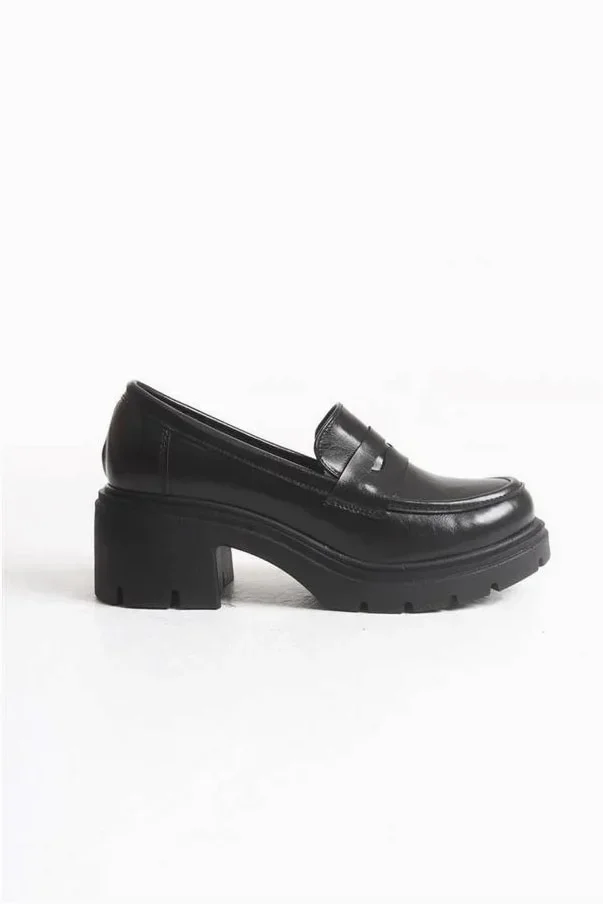 Kadın Rugan Loafer Kırışık Ayakkabı Ayakkabı Tabanlı Yüksek Casual görsel 6