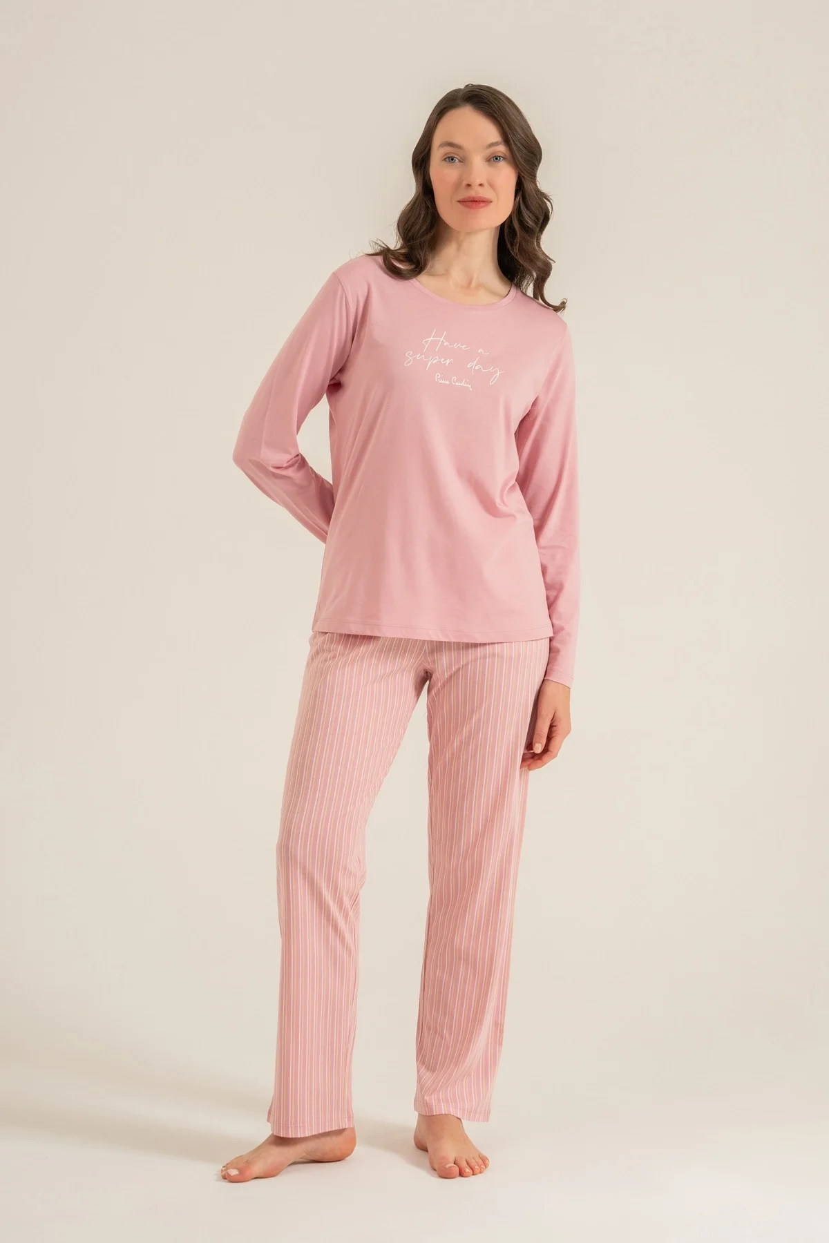Pierre Cardin Pc9294-S Kadın Uzun Kollu Pijama Takımı görsel 2