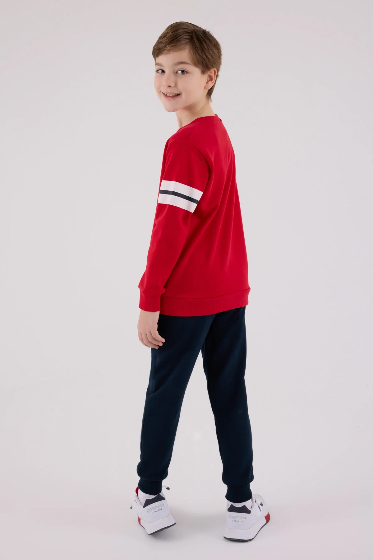 U.S. Polo Assn Kids 2201-G Erkek Çocuk Eşofman Takımı görsel 5