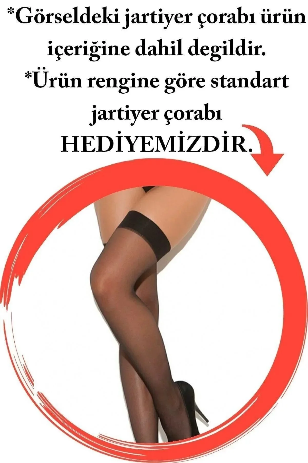 Eller Kelepçeli Siyah Büyük Beden Jartiyer TM1251 görsel 3
