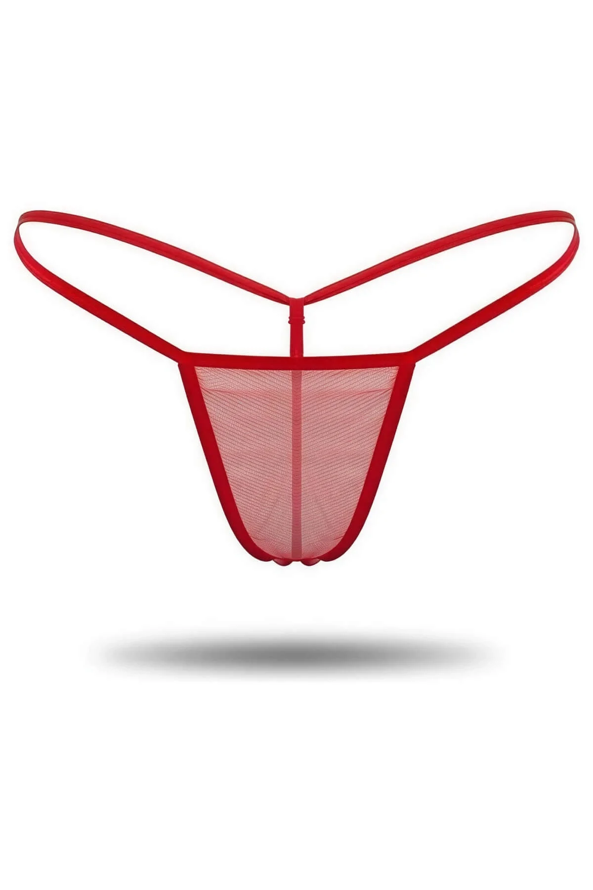 3'lü Renkli Tül String Tanga TM0369 görsel 4