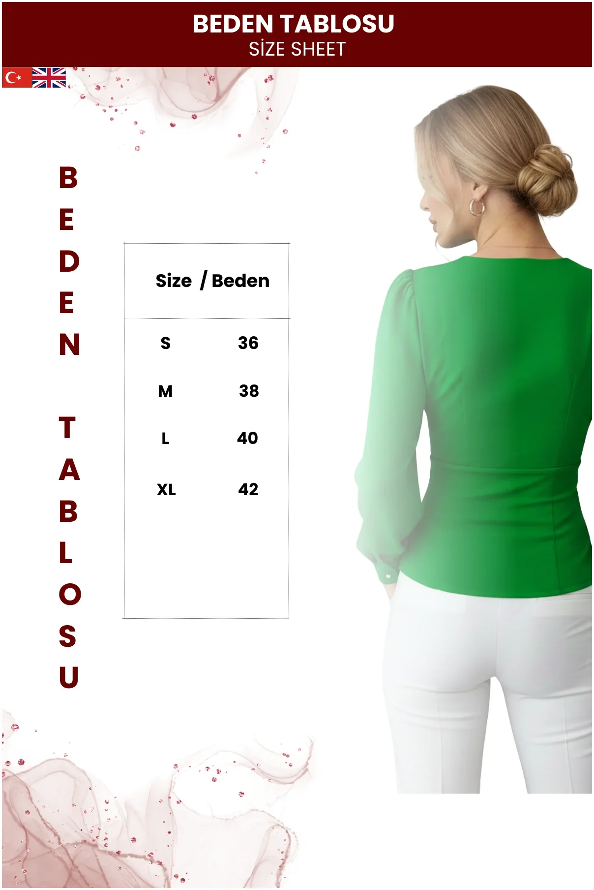 Kadın Beli Drapeli Şık Top Bluz görsel 5