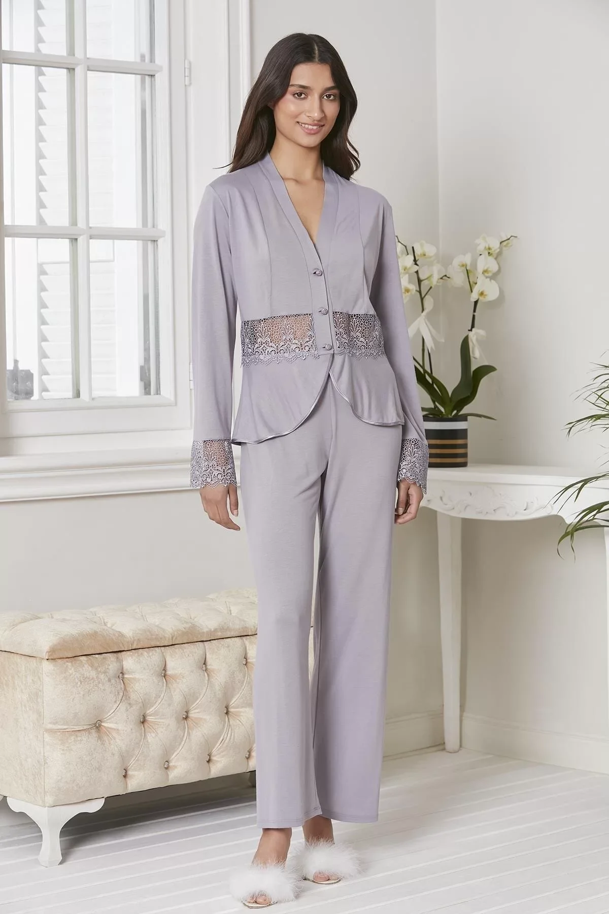 Pierre Cardin P5040 Bayan Penye 6'lı Gelin Çeyiz Seti görsel 7