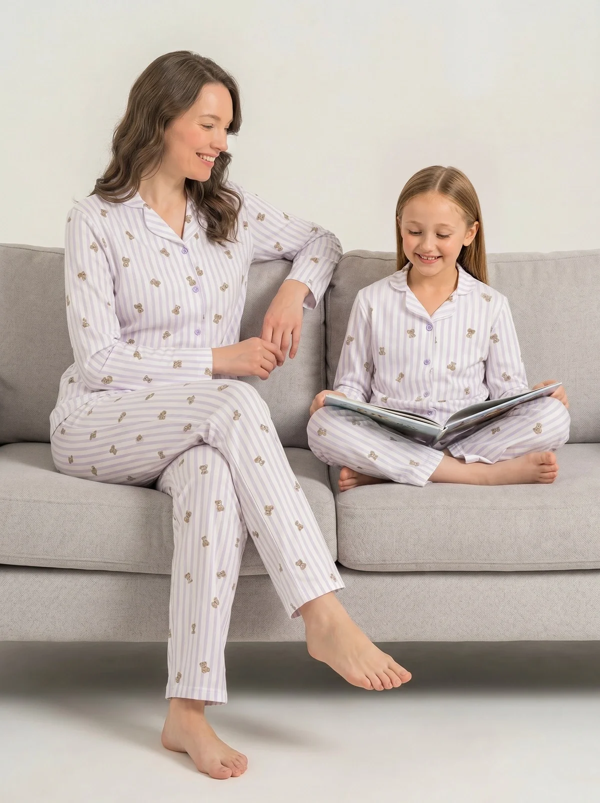 Rolypoly Rp3913-S Kadın Gömlek Pijama Takım görsel 7