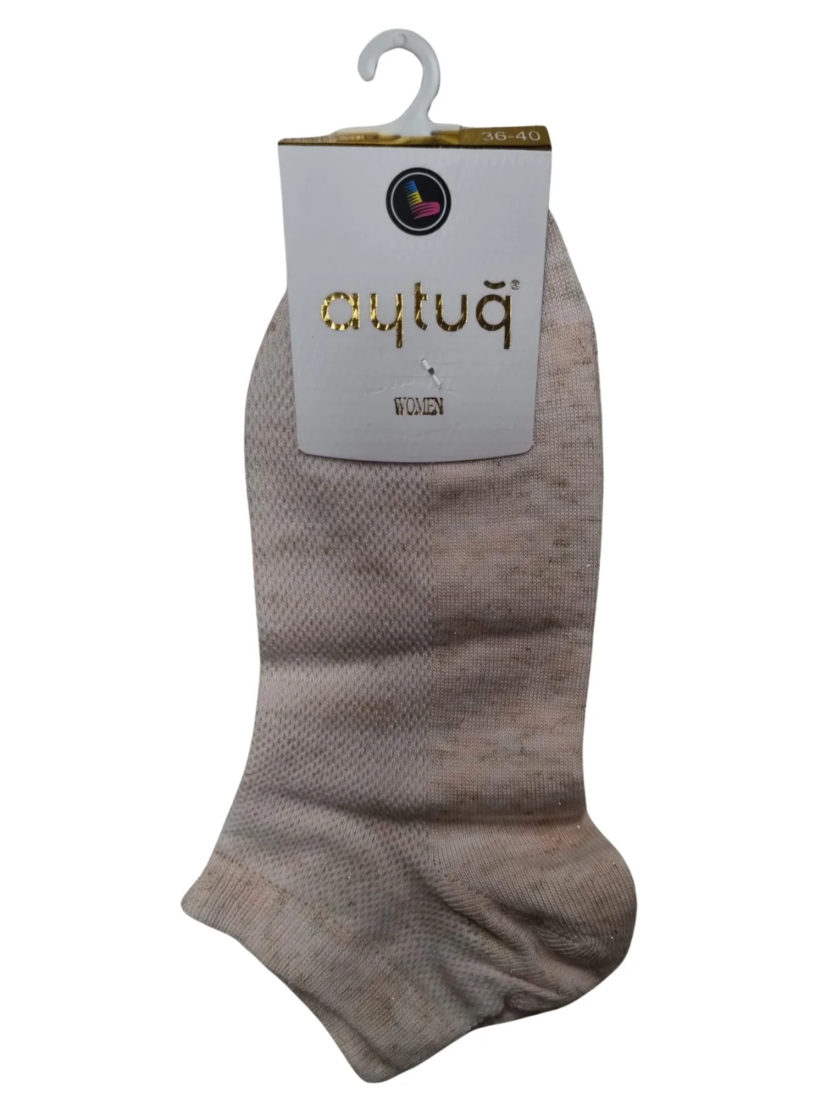Aytuğ 39204 Kadın Simli Pamuklu Patik Çorap görsel 2