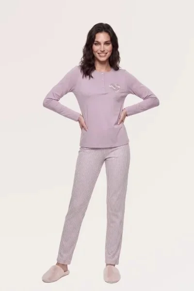 Pjs 30149 Kadın Uzun Kol Pijama Takımı görsel 2