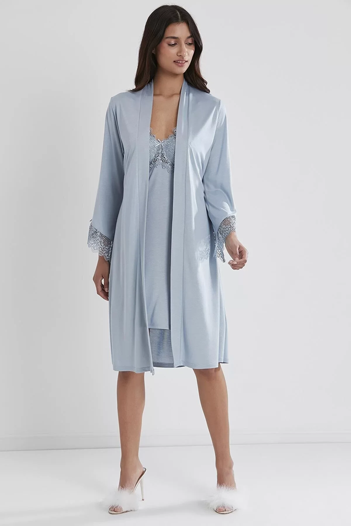 Pierre Cardin P5040 Bayan Penye 6'lı Gelin Çeyiz Seti görsel 8