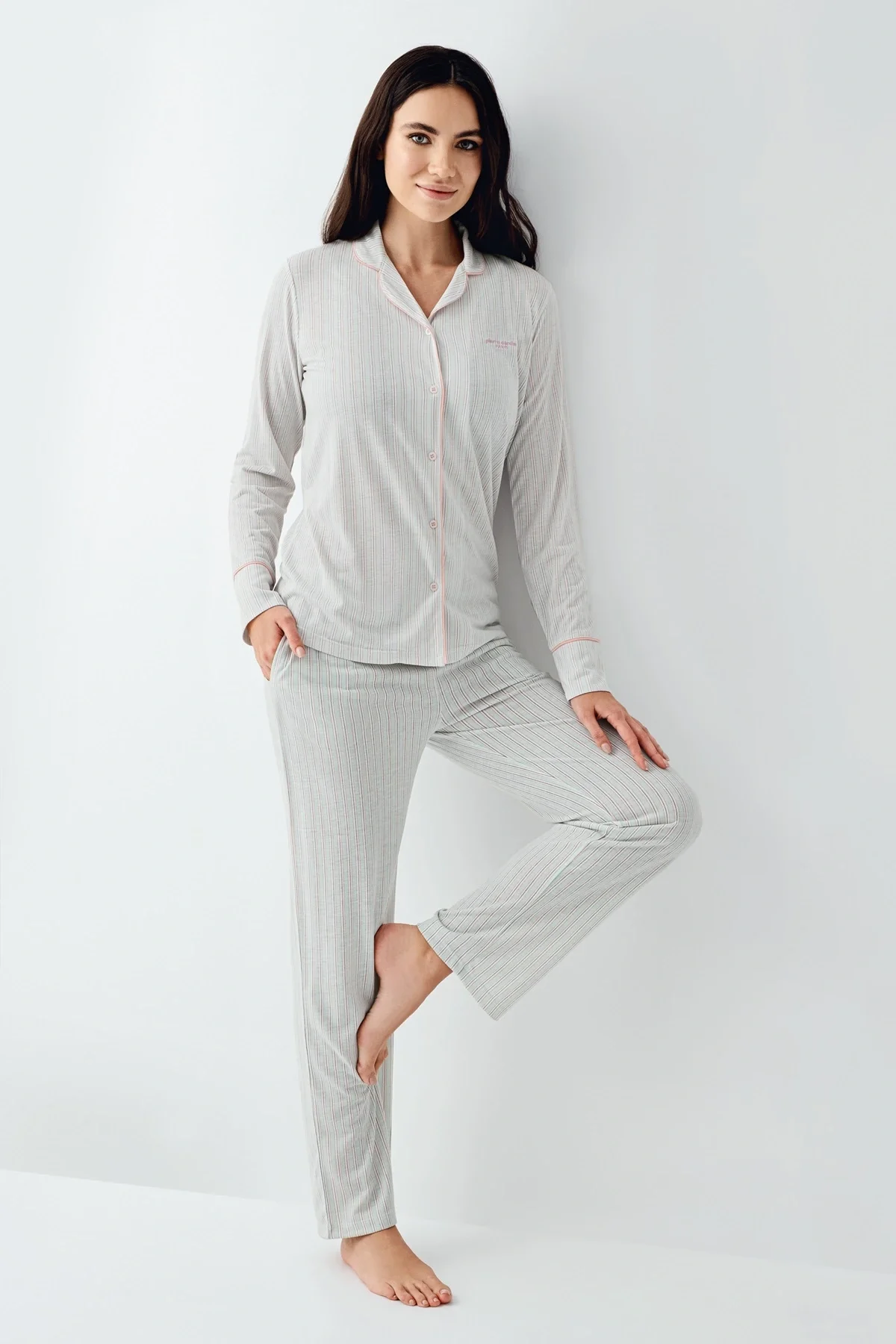 Pierre Cardin 9051-S Gömlek Pijama Takımı görsel 3