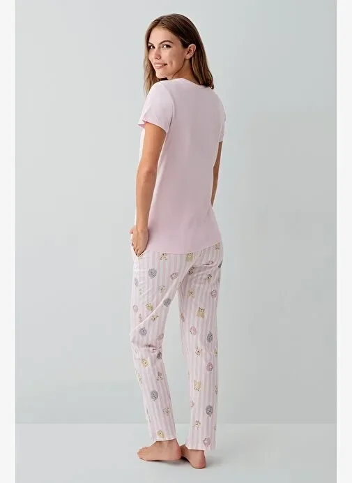 RolyPoly RP3810-S Kadın Kısa Kol Pijama Takımı görsel 4