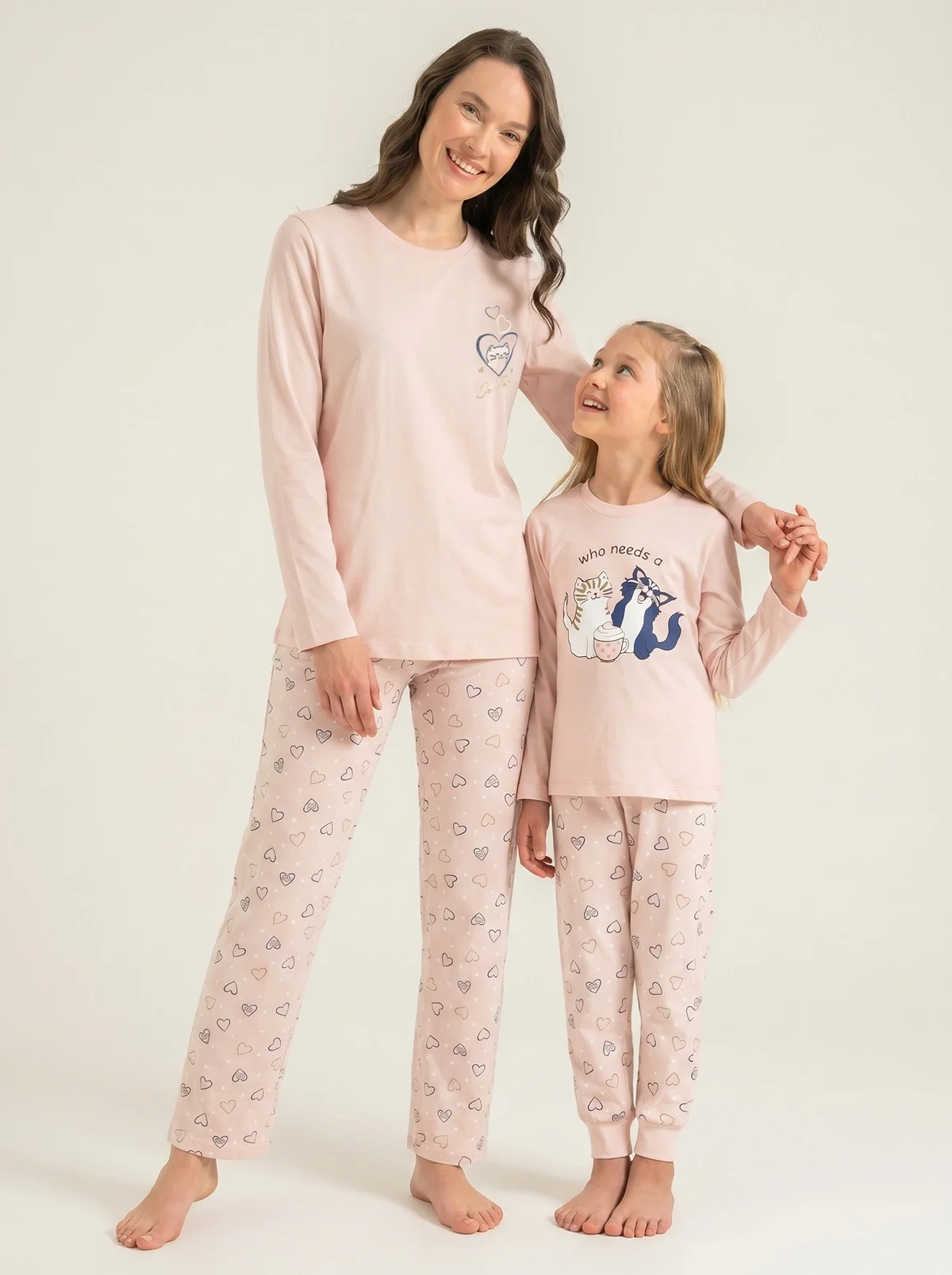 Rolypoly Rp3902-G Kız Çocuk Uzun Kol Pijama Takım görsel 4