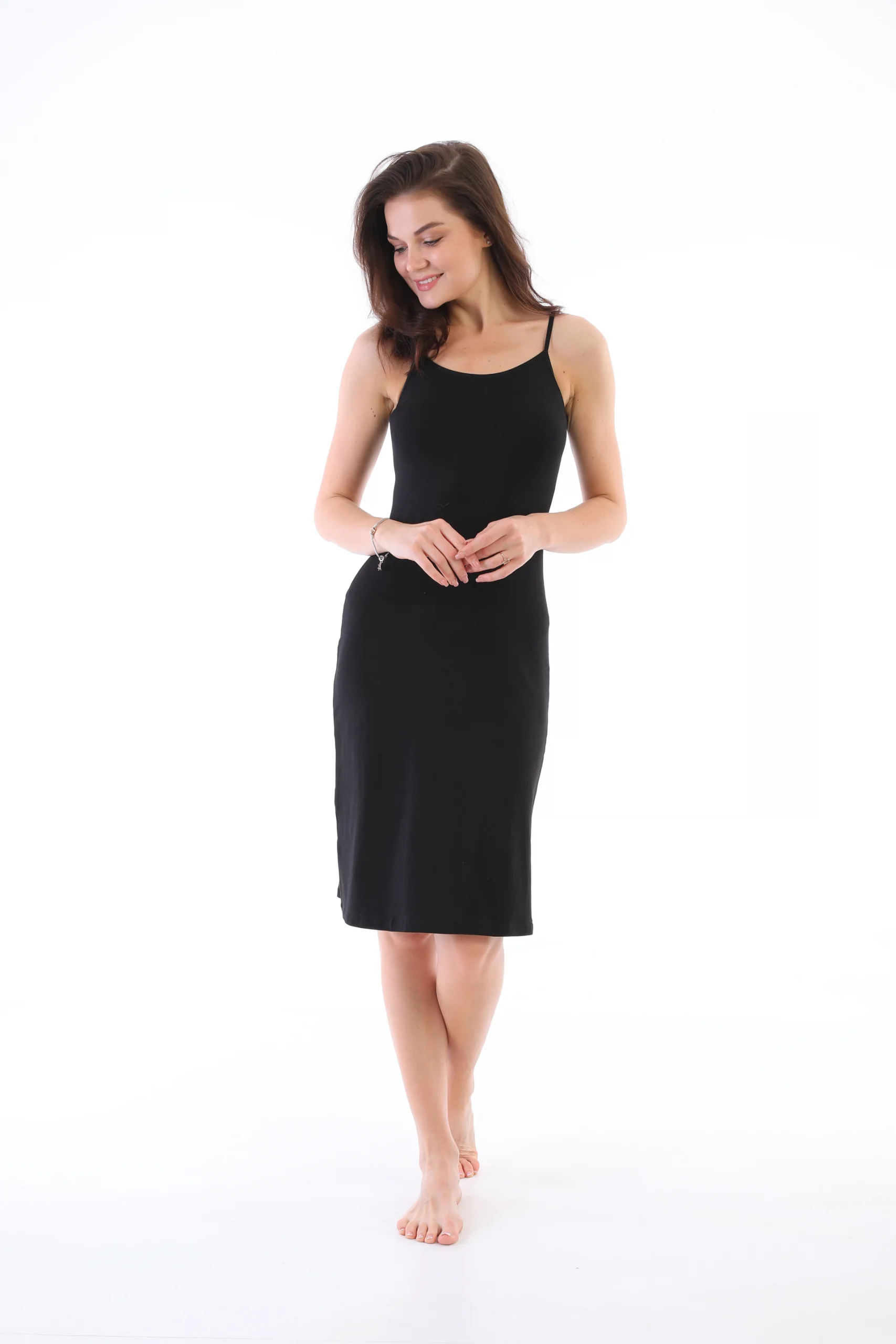 Freshness 3165 Kadın Modal Askılı Jüpon Kombinezon görsel 2