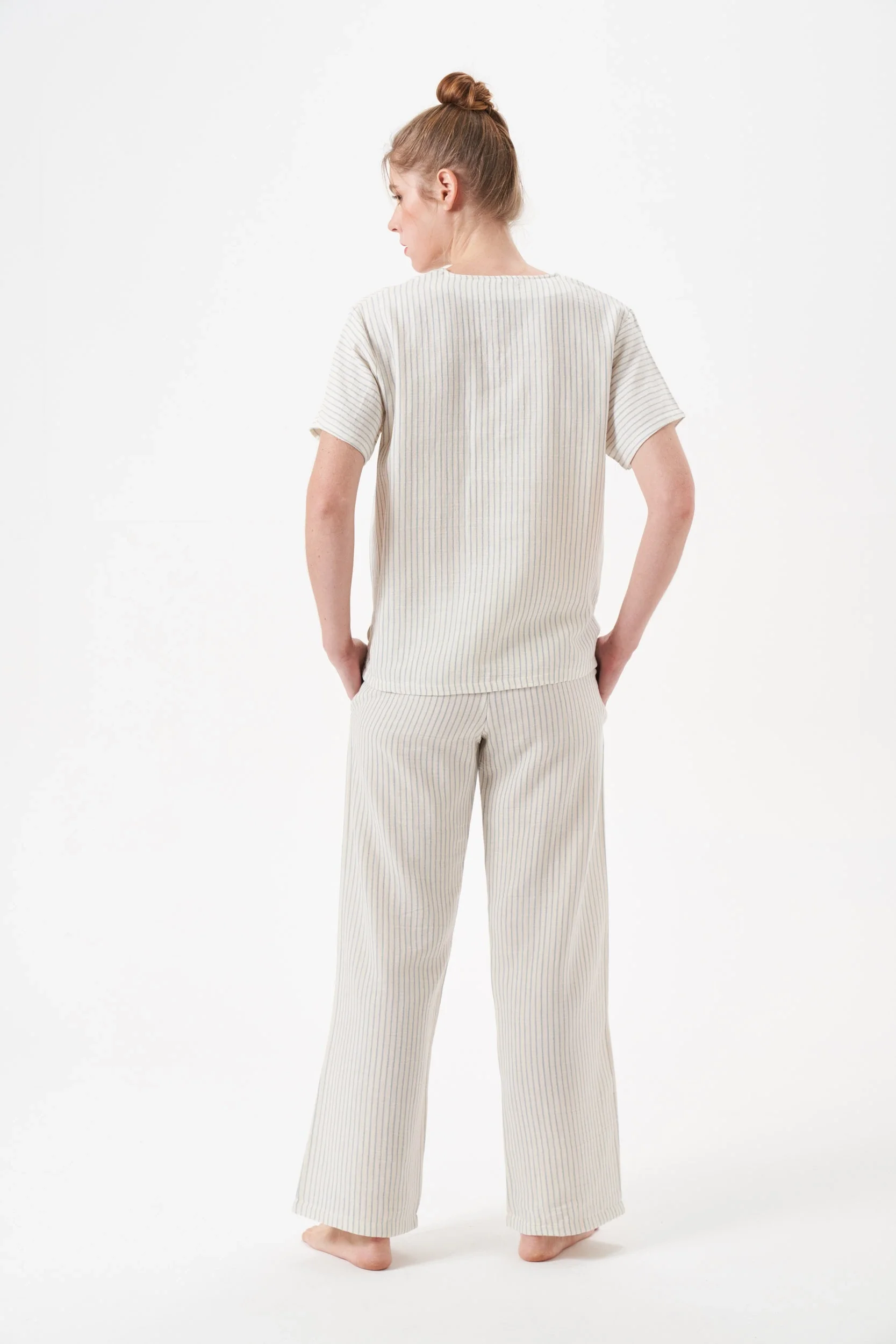 PJS 29098 Kadın Düğmeli Pijama Takım görsel 3