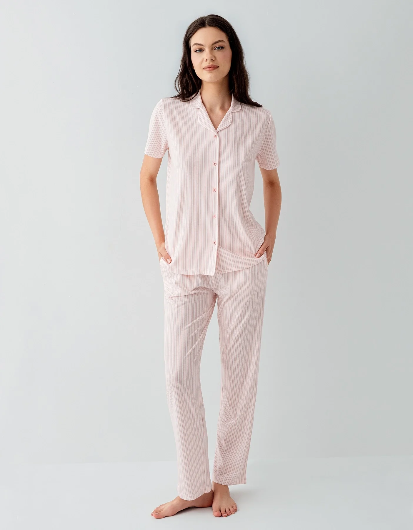 Arnetta 3594-S Kadın Gömlek Pijama Takım görsel 2