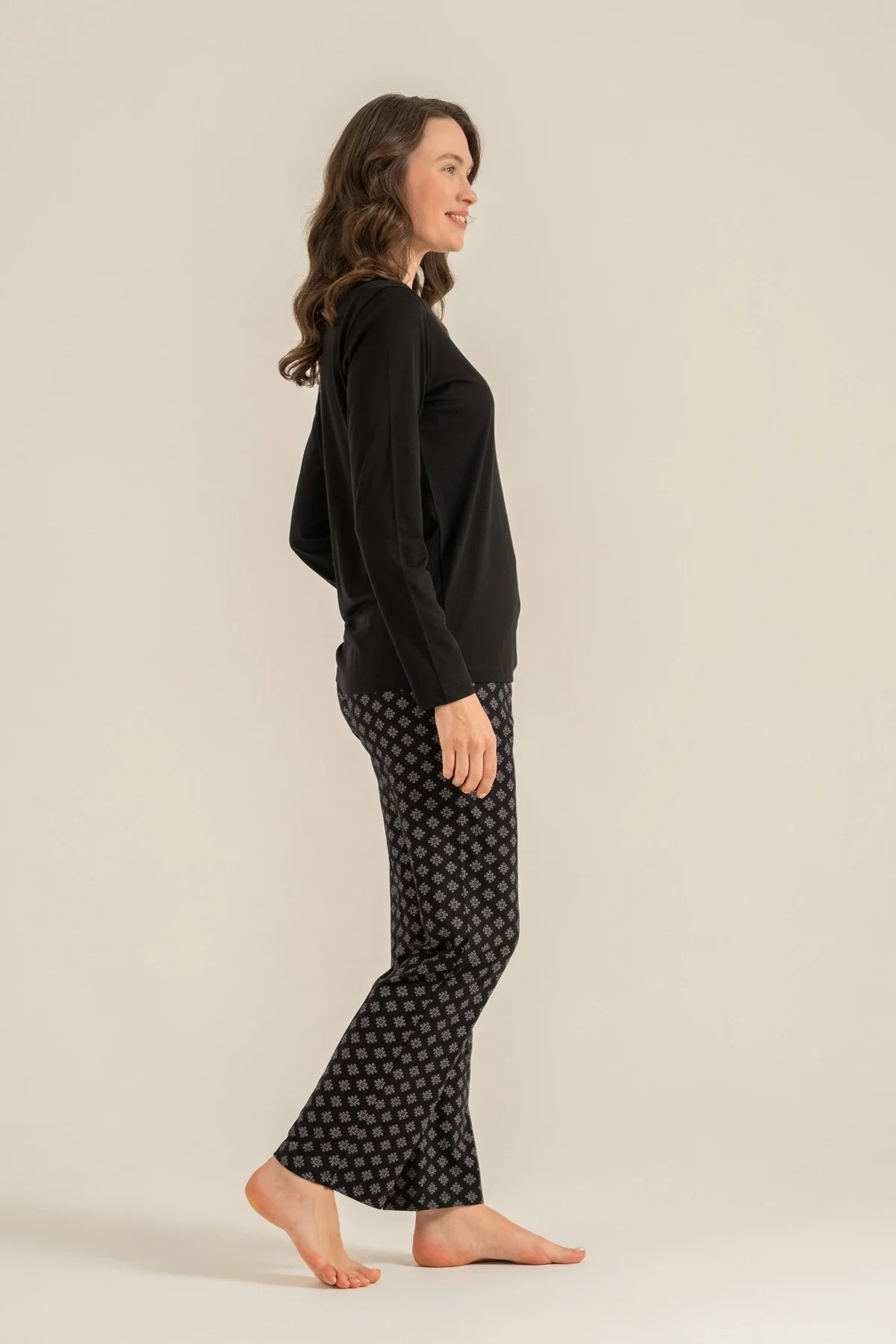 Pierre Cardin Pc9289-X Kadın Uzun Kollu Pijama Takımı görsel 6