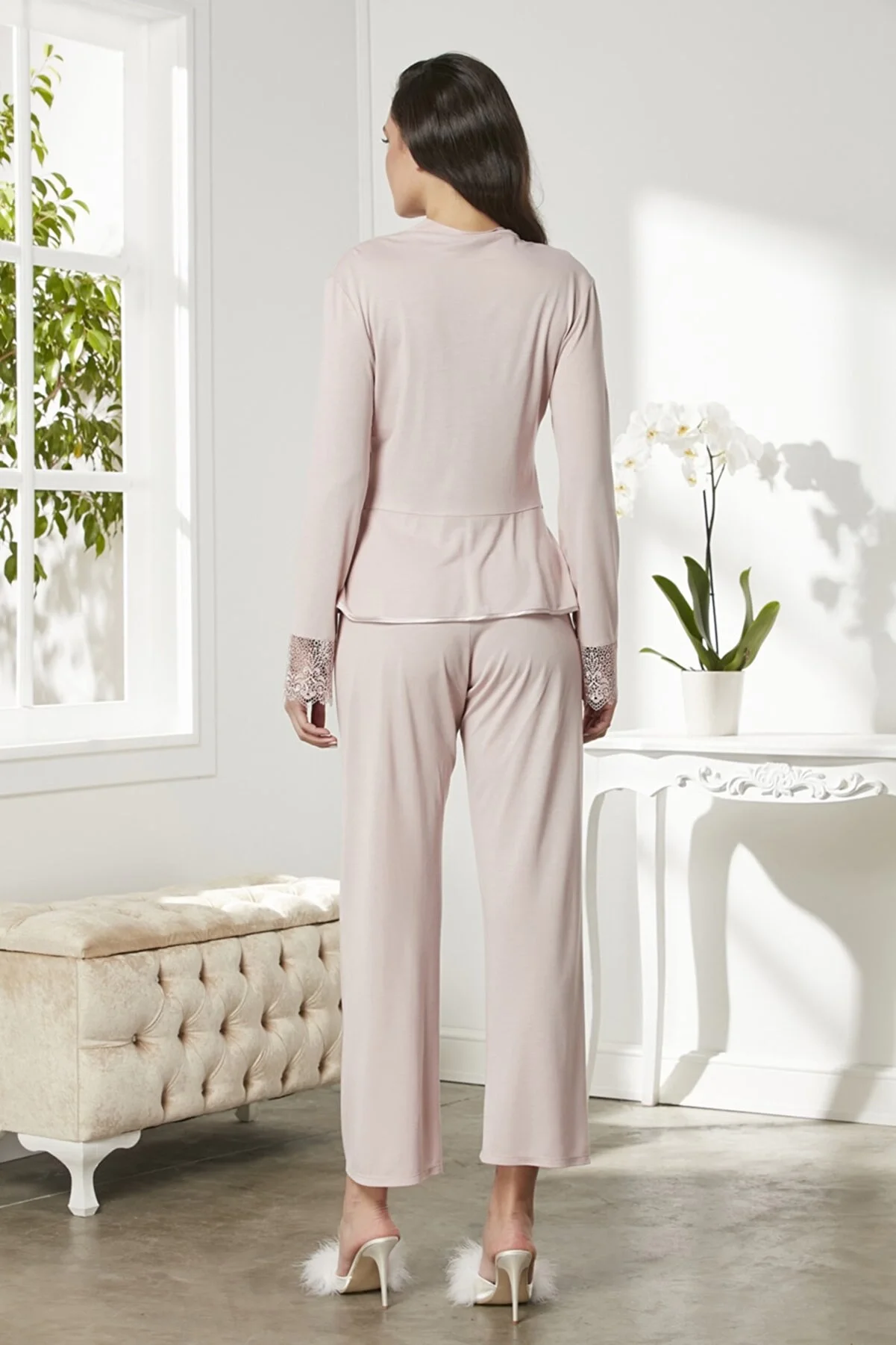 Pierre Cardin P5040 Bayan Penye 6'lı Gelin Çeyiz Seti görsel 6