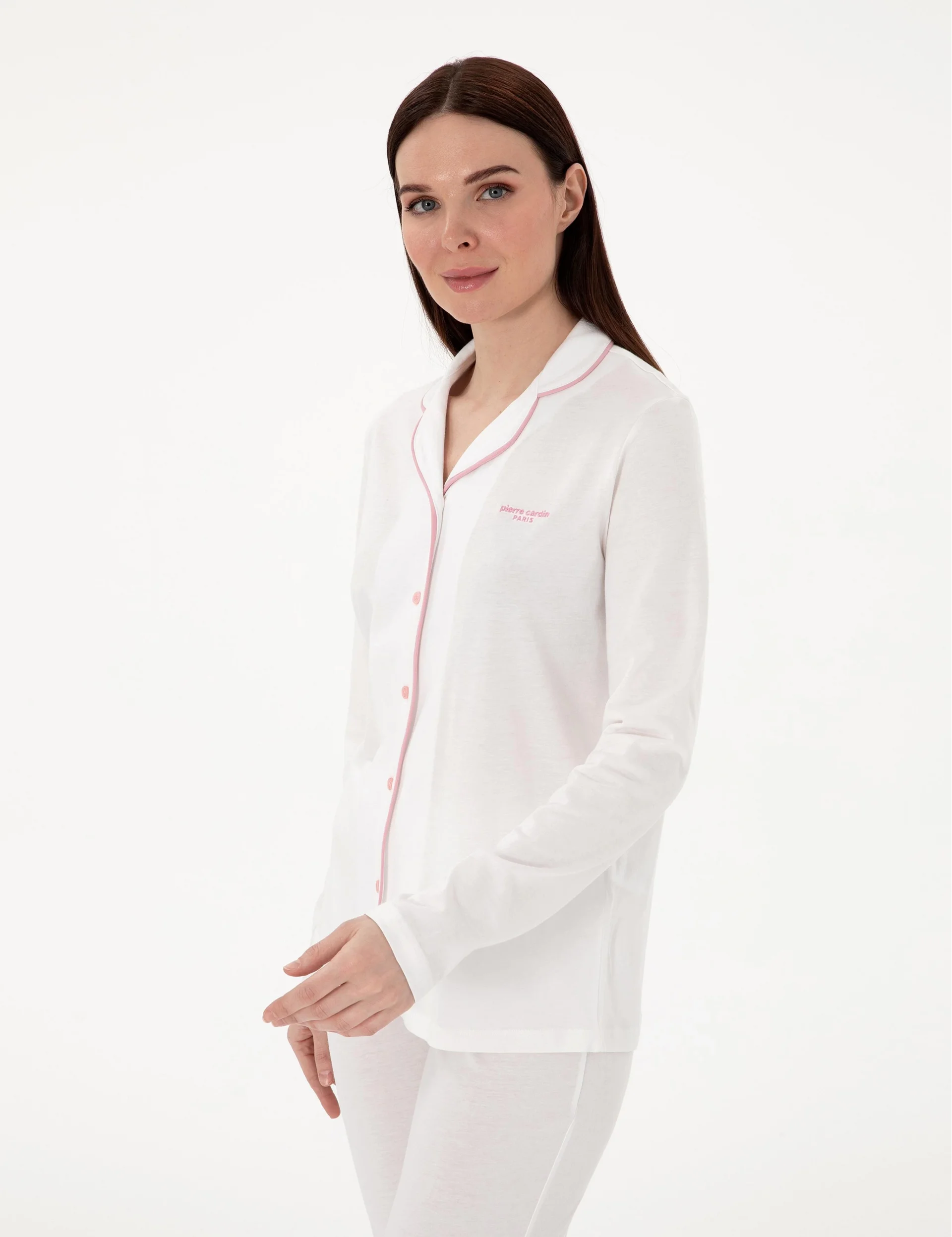 Pıerre Cardın 7717-S Bayan Gömlek Pijama Takımı görsel 3