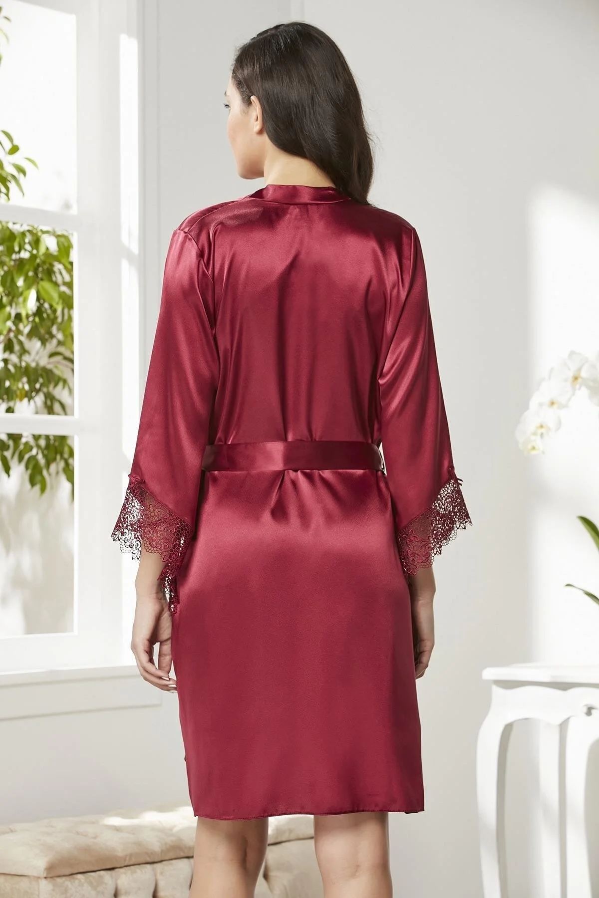 Pierre Cardin 6040 Kısa Gecelikli 6'lı İpek Set görsel 4