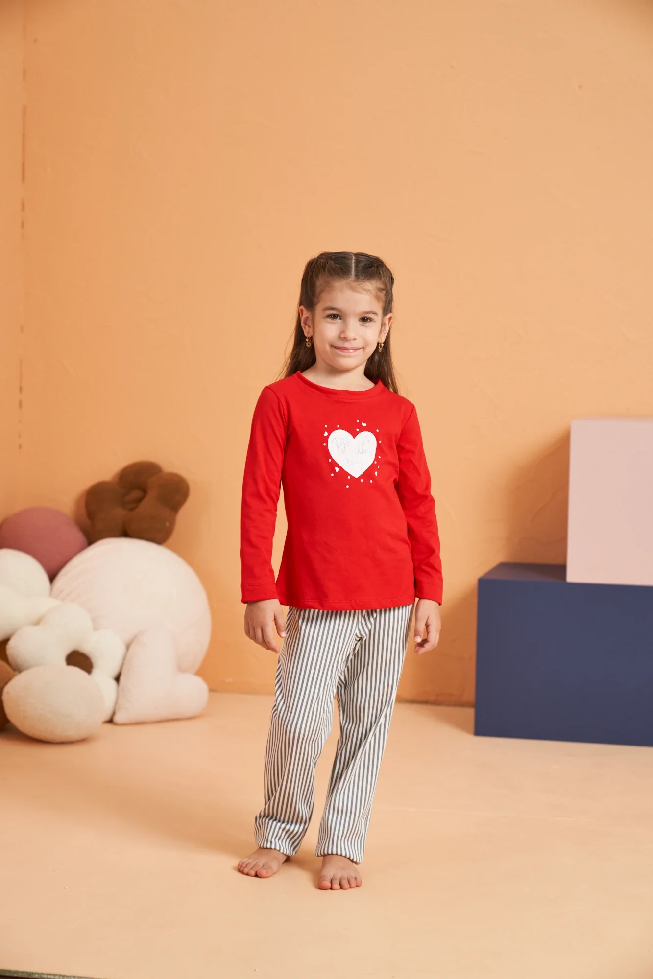 Pjs 28063 Çocuk Sıfır Yaka Pijama Takımı görsel 2