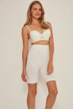 Beyaz MI Emay 3005 Soft Uzun Paçalı Boxer Korse - Görsel 4